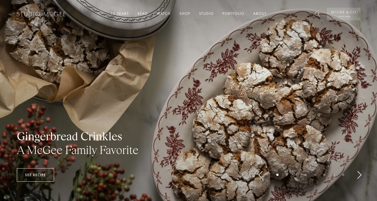 Studio McGee website hero image for article "How to elevate an interior design website with narrative design"