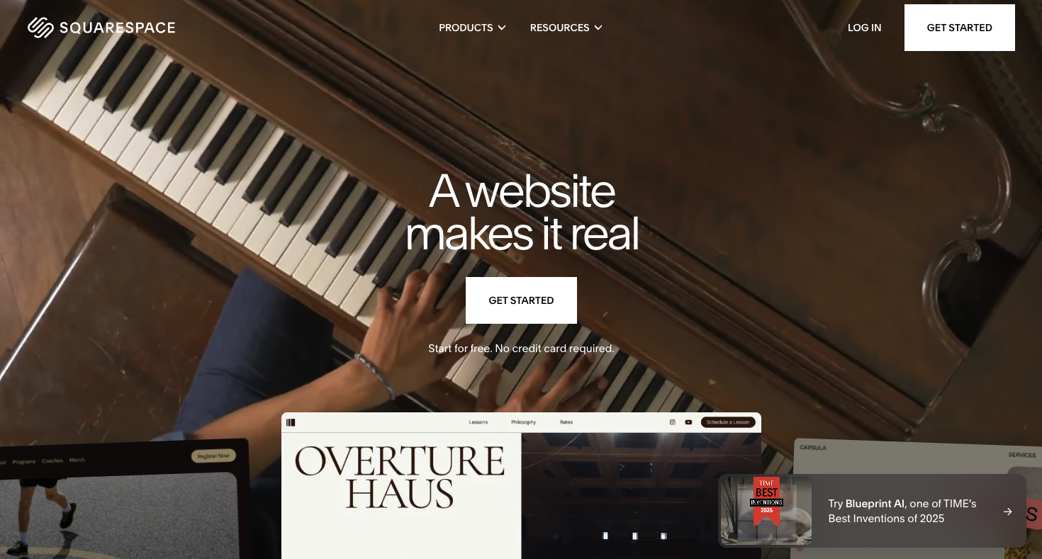 Squarespace hero section image for article "Why a custom Squarespace site outperforms templates"
