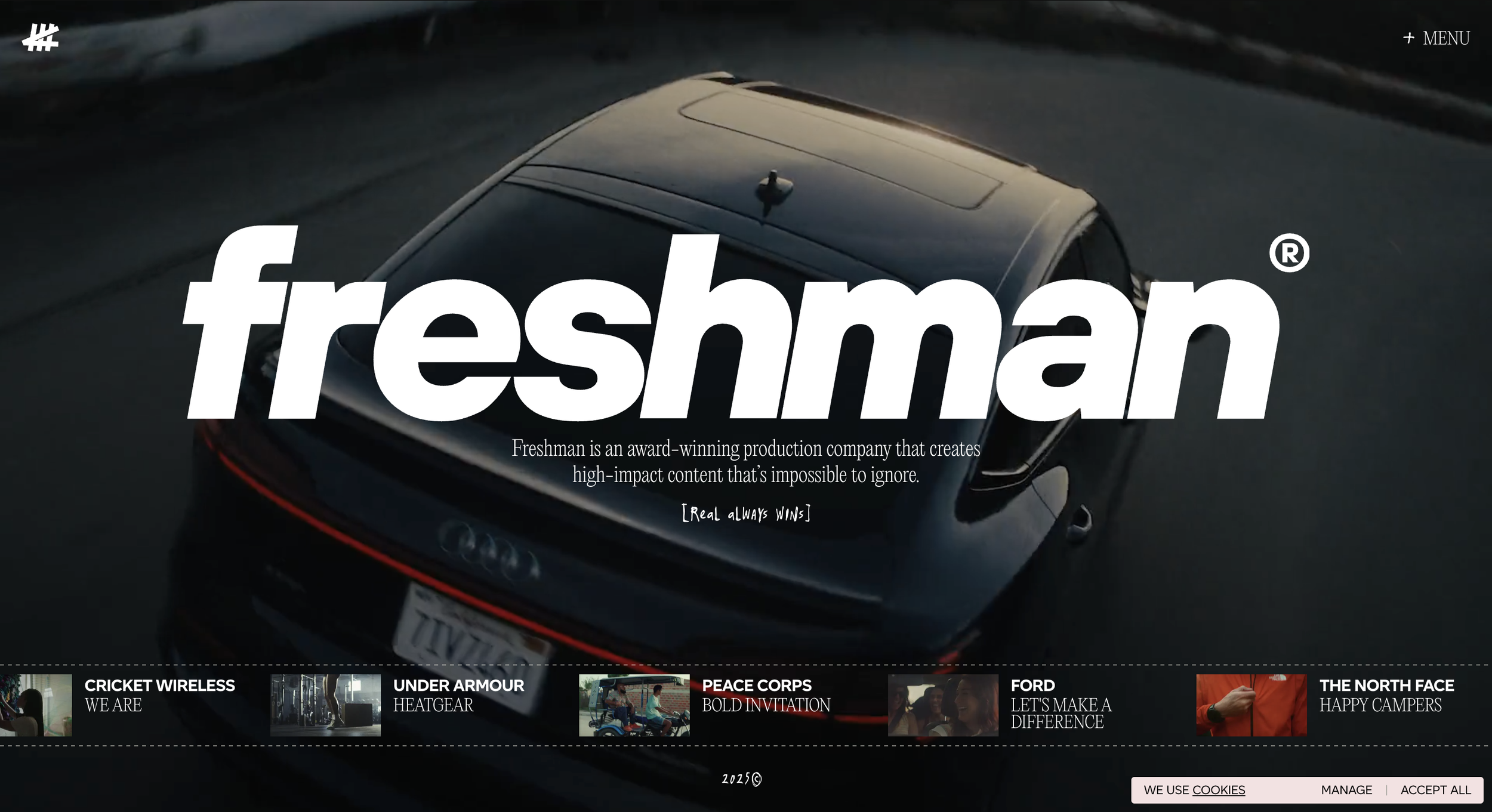 Freshman.tv website hero image for article "When is it time to redesign your website?"