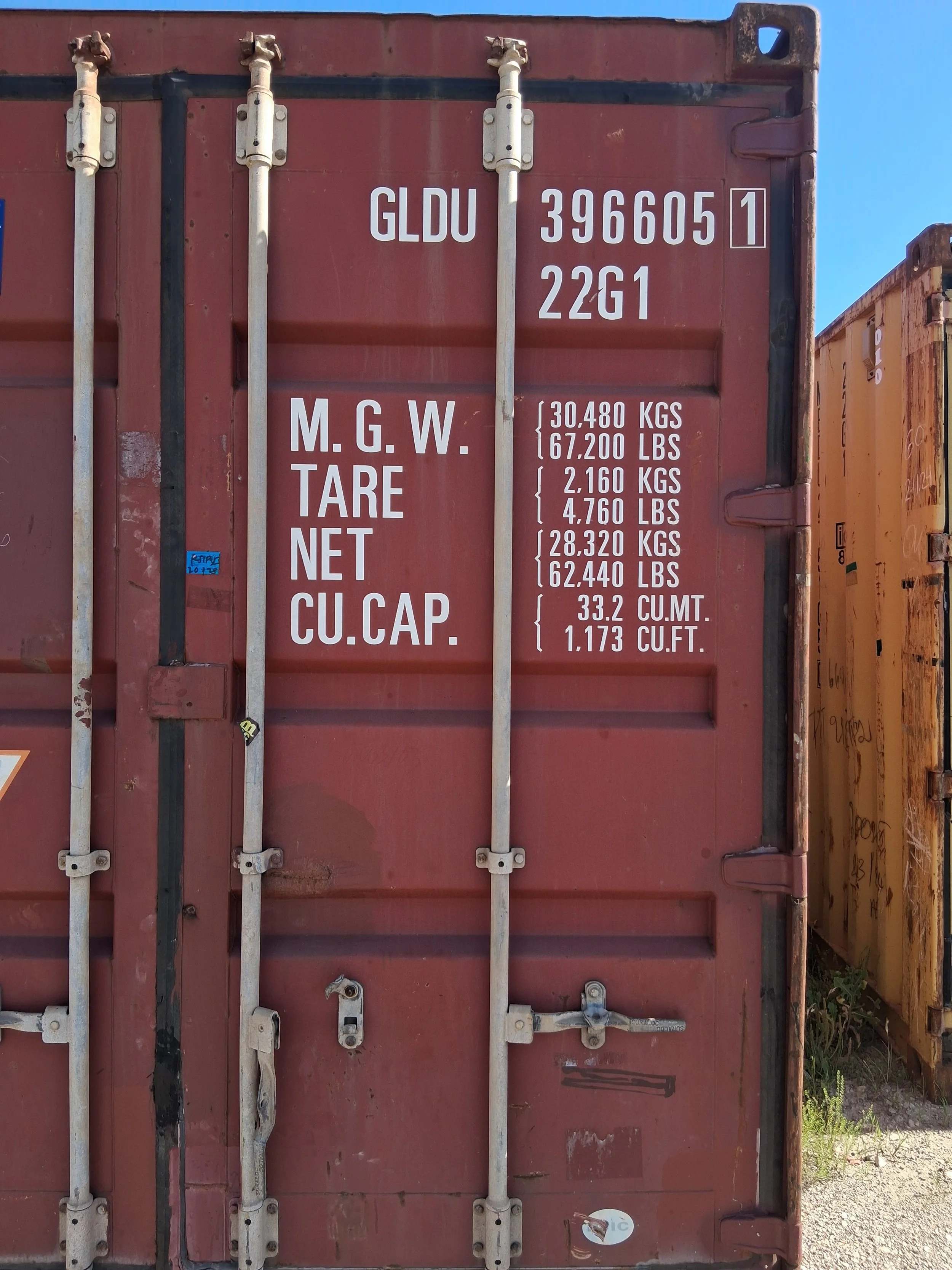 20ft WWT Used Shipping Container
