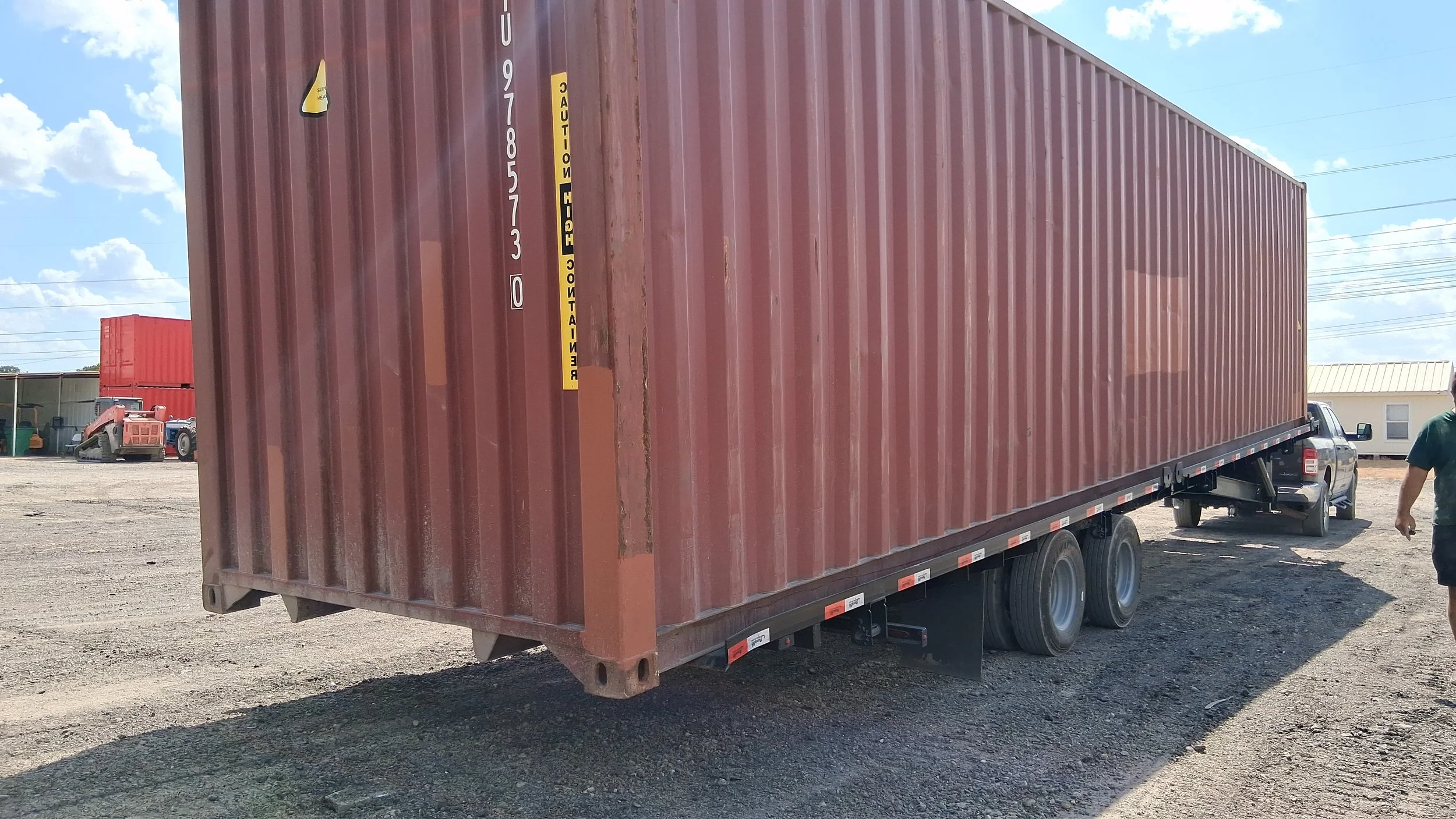 Unloading 40ft Used Shipping Container Kaufman