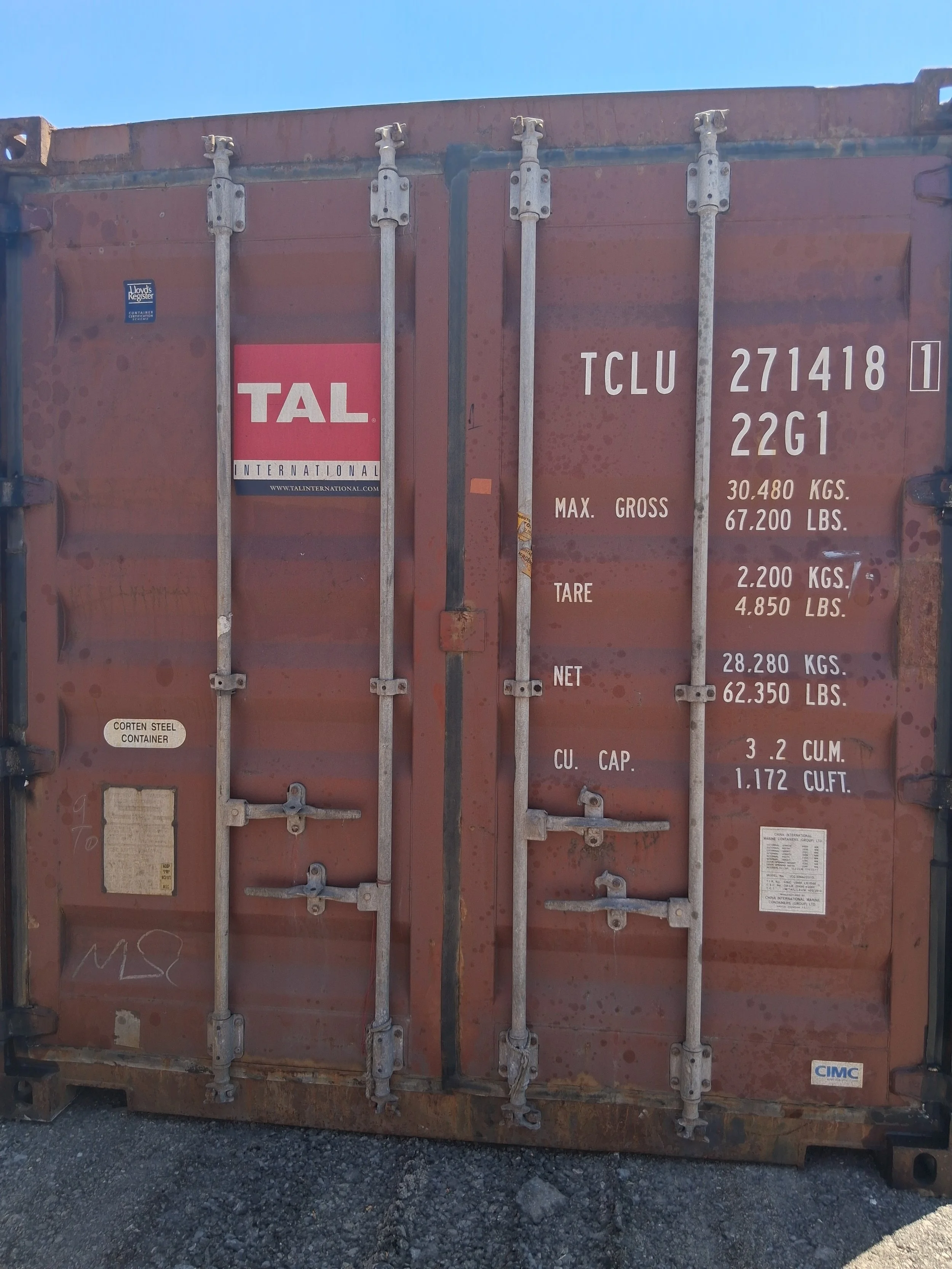 Brown 20ft Used Conex Container