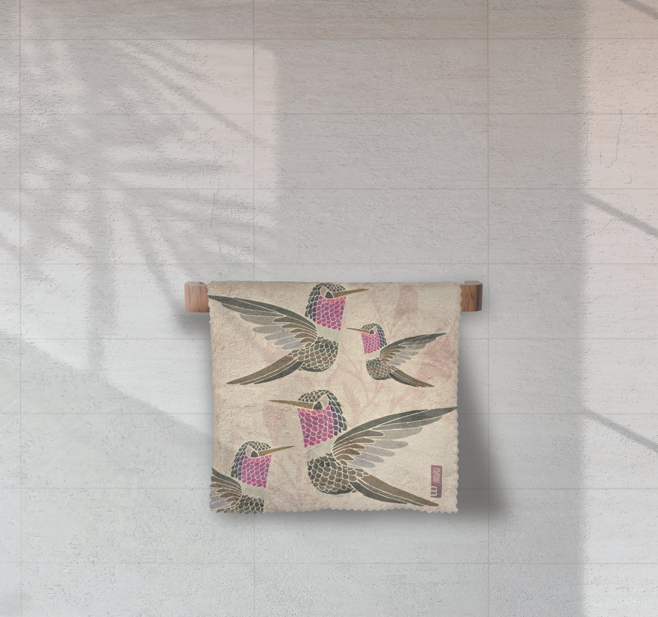 TOALLA COLIBRÍ MORADO