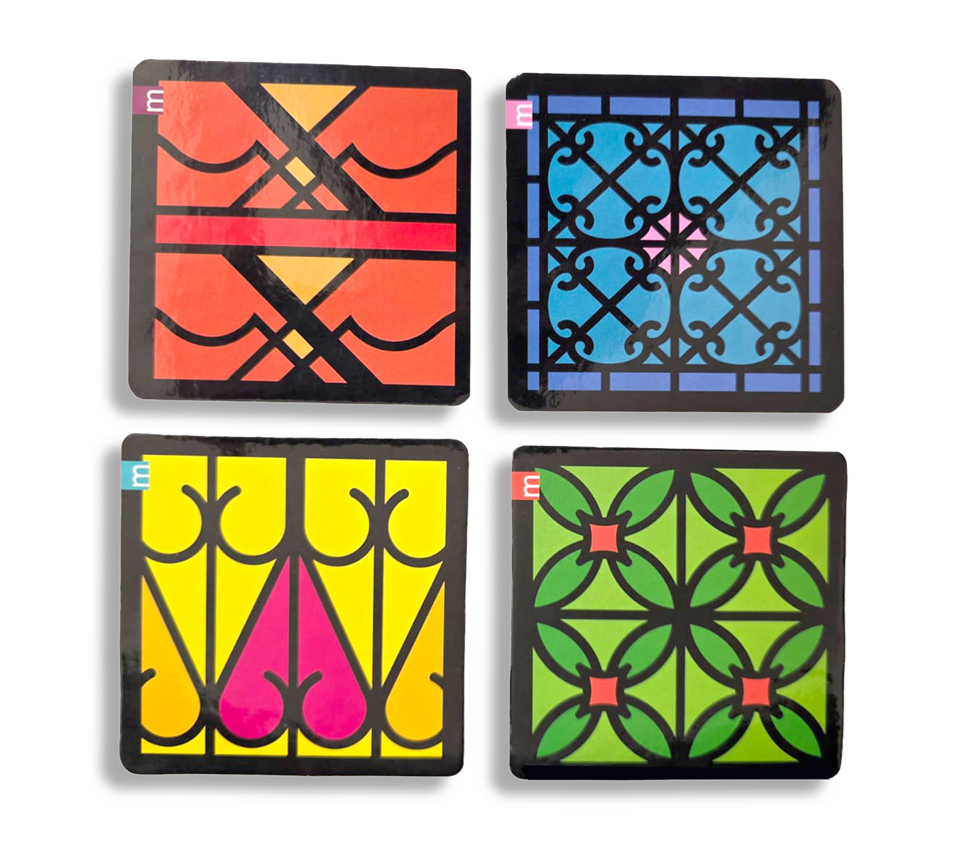 PORTAVASOS REJAS FLORALES