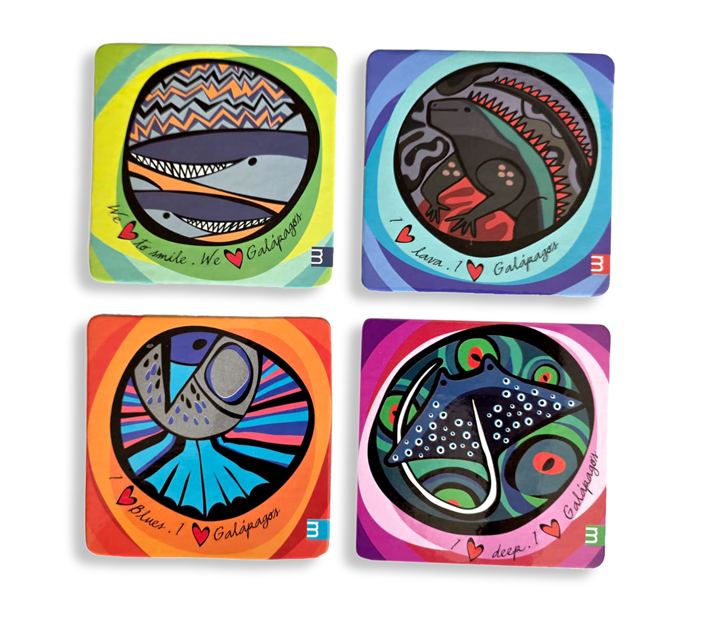 PORTAVASOS I LOVE GALAPAGOS