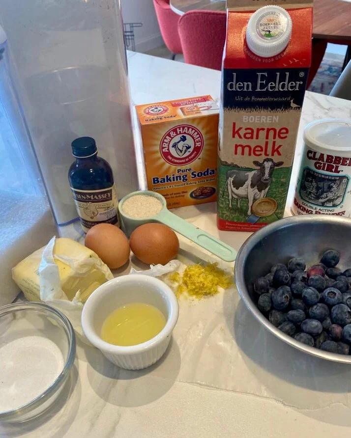 blueberry cake ingredients