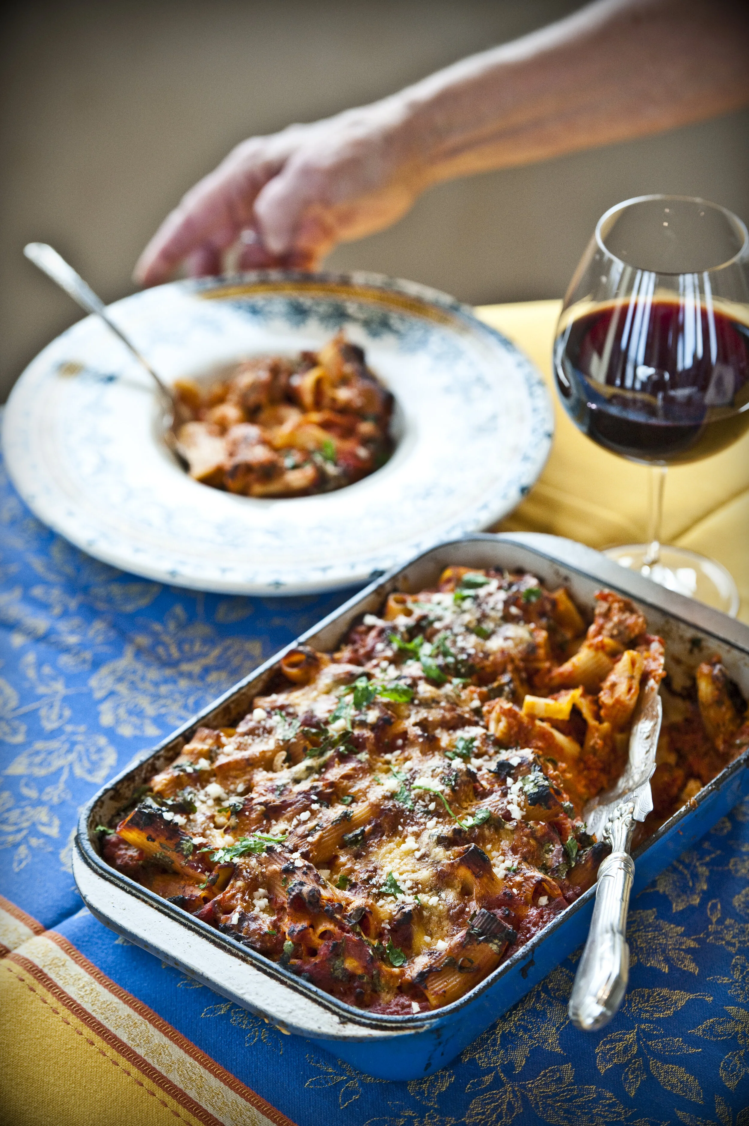 Cheesy Baked Penne or Rigatoni