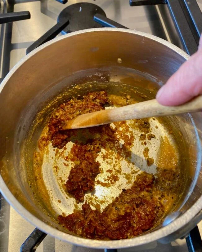 enchilada sauce makings