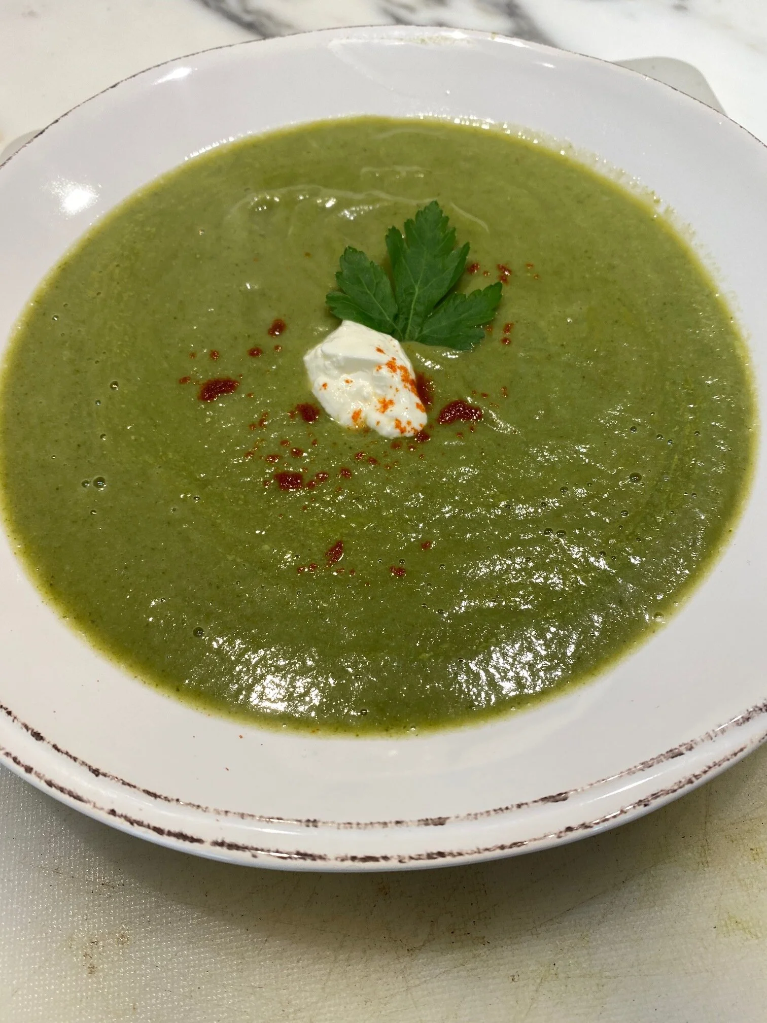 green velvet soup