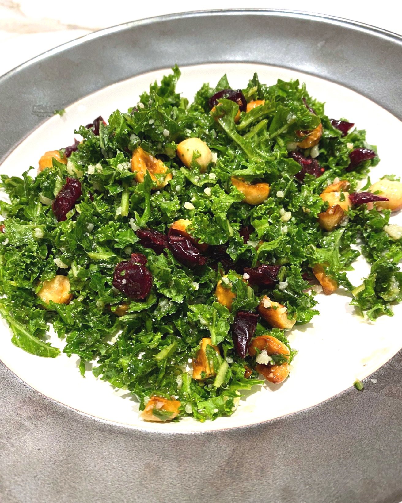 Kale Salad with Hazelnuts and Parmesan