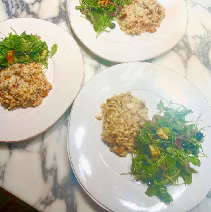 mushroom risotto meal