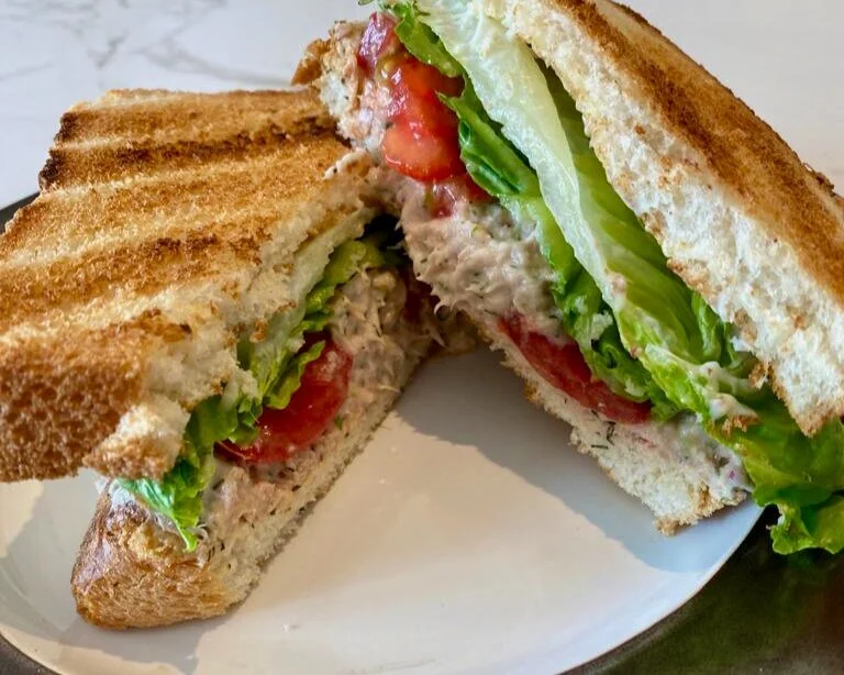 toasted tuna fish sandwich
