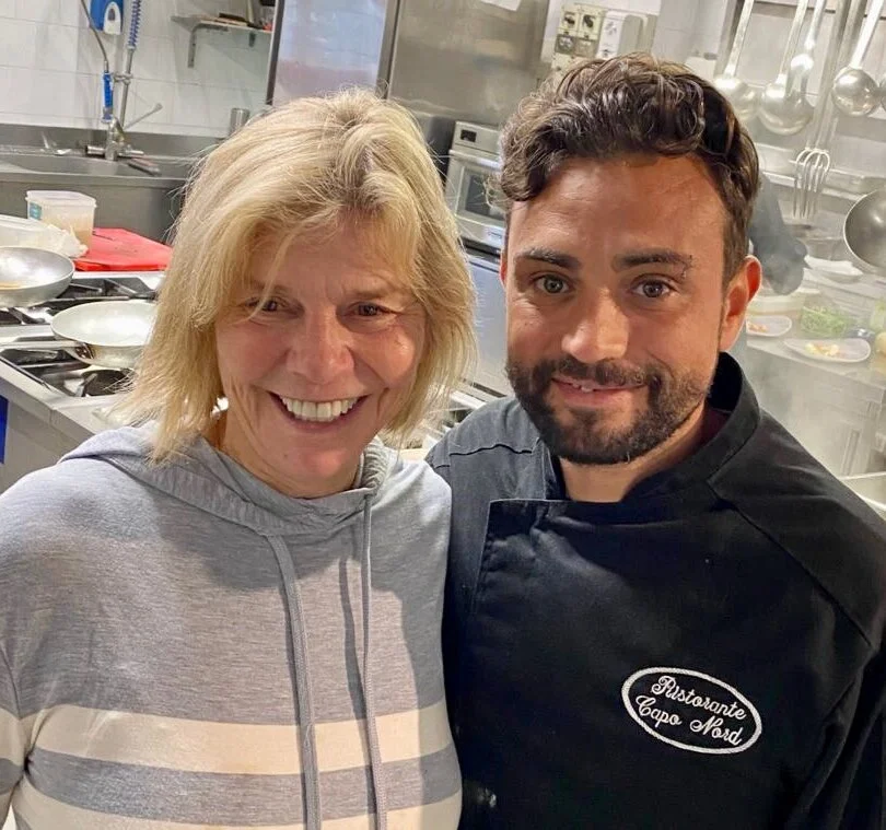 Enjoying the day with Executive Chef Danilo Ferrara