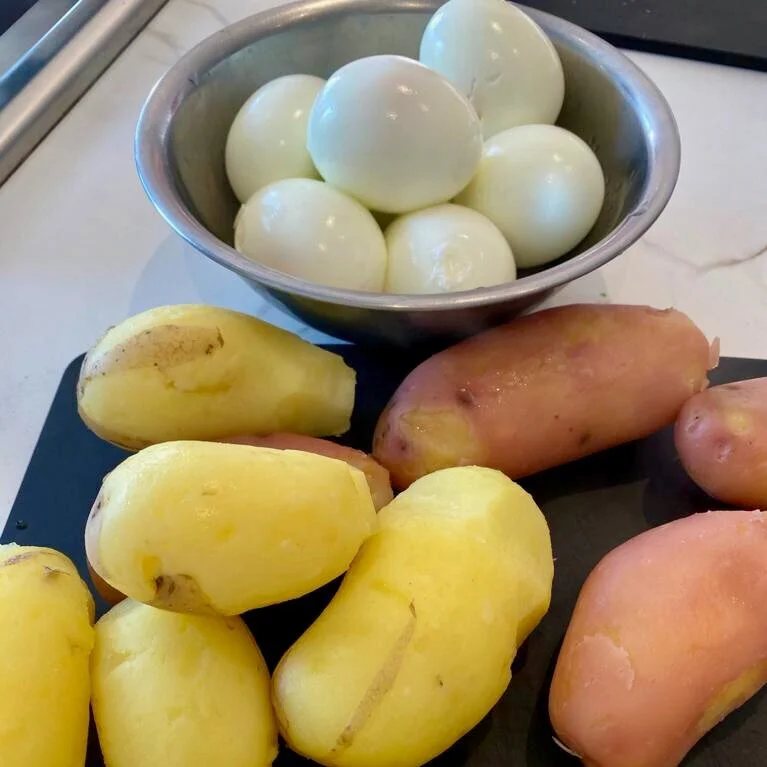 hard boiled eggs for nicoise