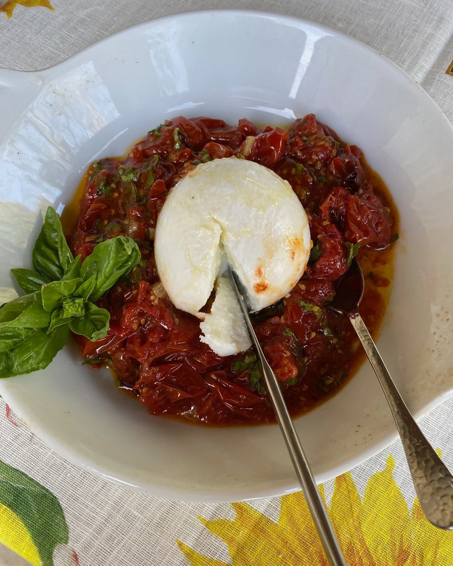 Slow-Roasted Tomatoes with Burrata