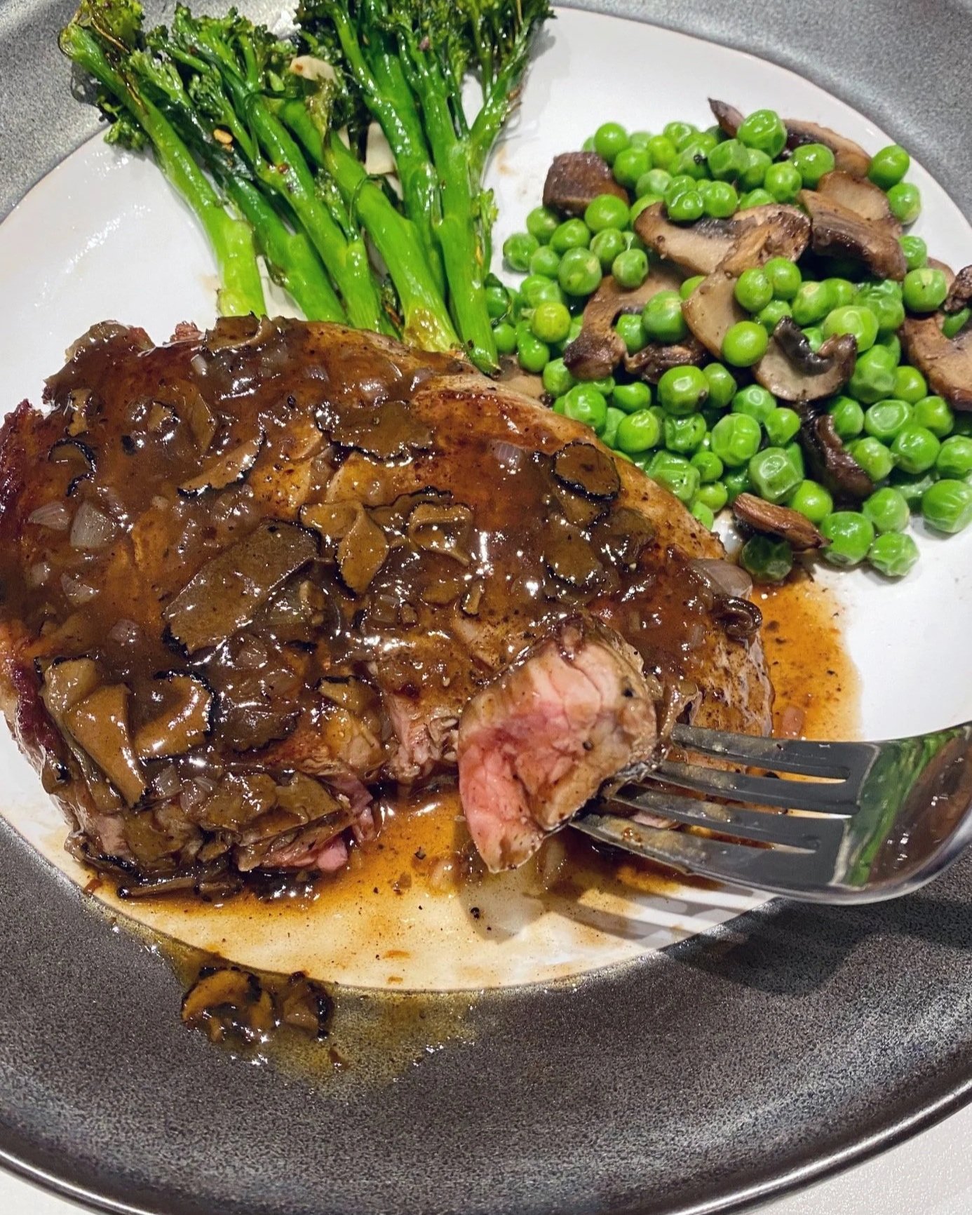 Beef Filet with Black Truffle and Cognac Sauce