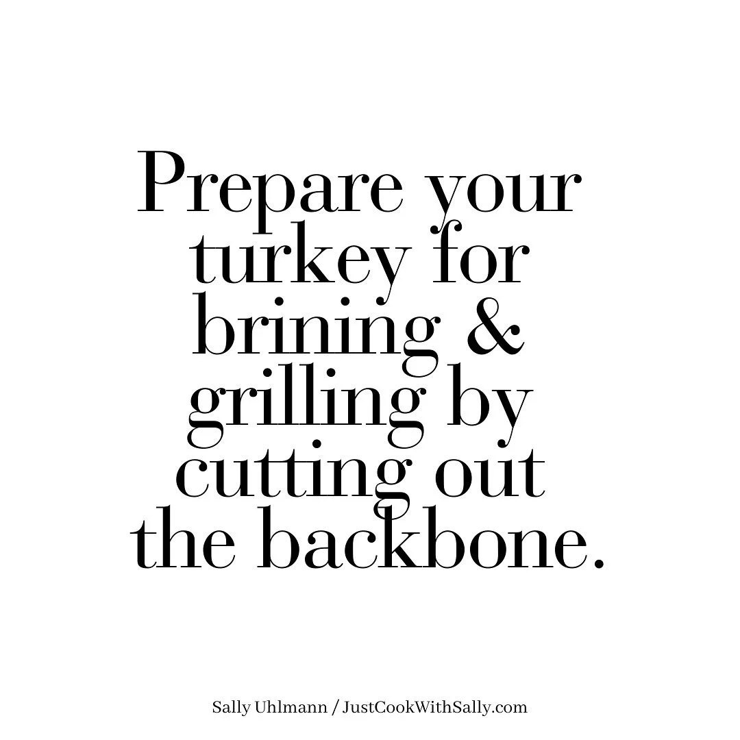 This requires sturdy kitchen shears and a meat cleaver. Cut along both sides of the backbone and discard or save for stock. Cut the breastbone deep enough so you can use your palm to flatten the turkey. Trim any excess fat from the turkey and cut off