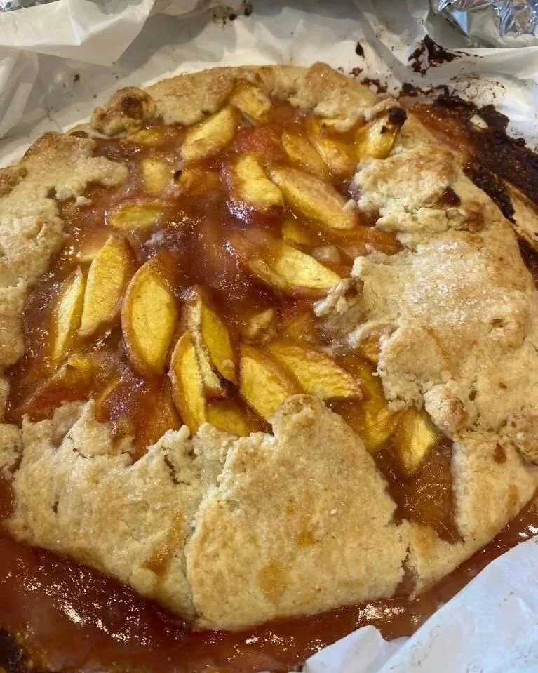 Peach Crostata (or Galette)