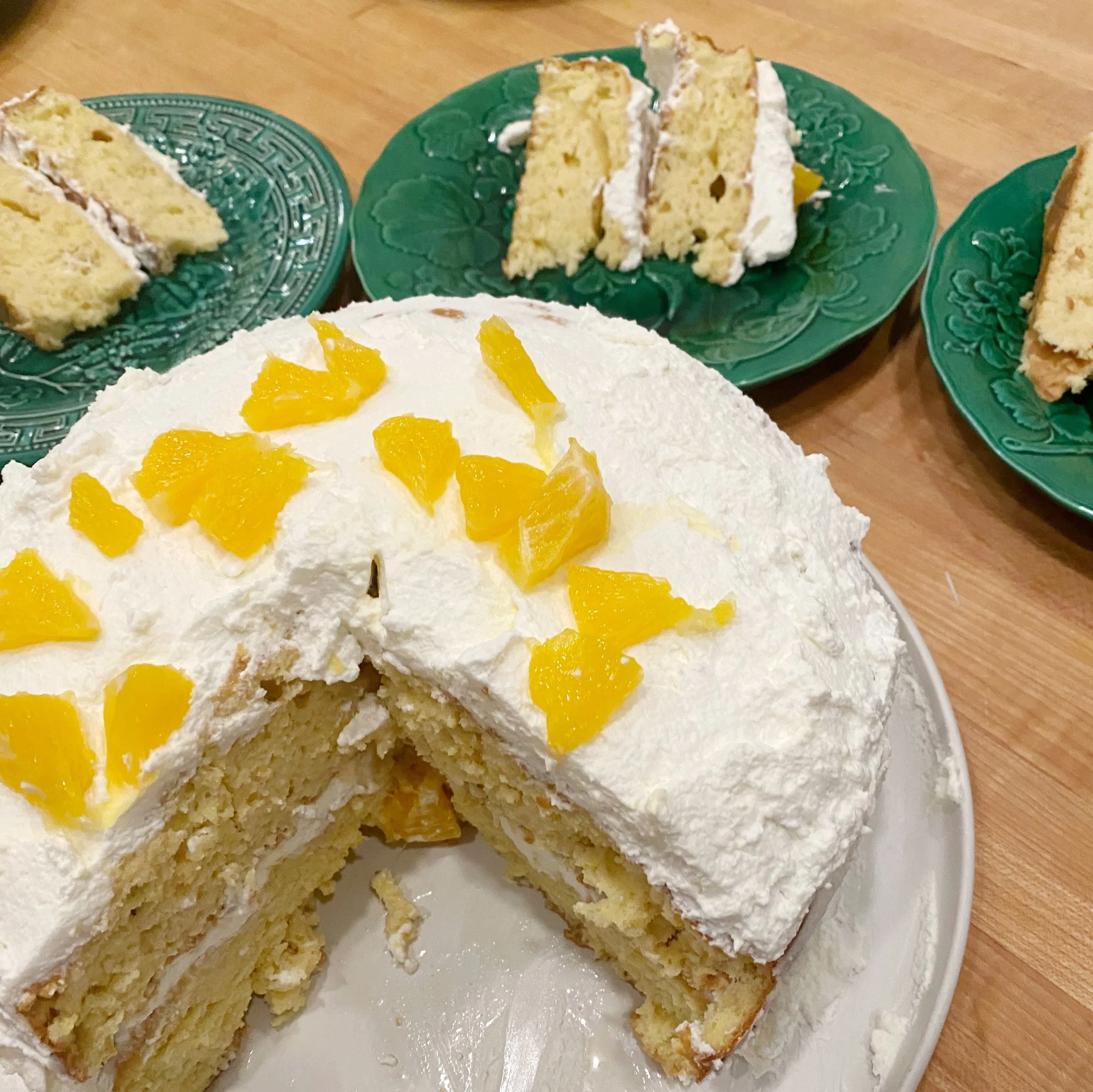 Orange Tres Leches Cake is a fantastic dessert for a large gathering. Kris Rudolph introduced me to this deliciousness while I was in San Miguel de Allende. Kris, a talented cooking instructor, offers a variety of courses centered on Mexican cuisine 