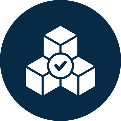 Icon of a person with a speech bubble showing a rising bar chart and upward arrows representing growth or progress.