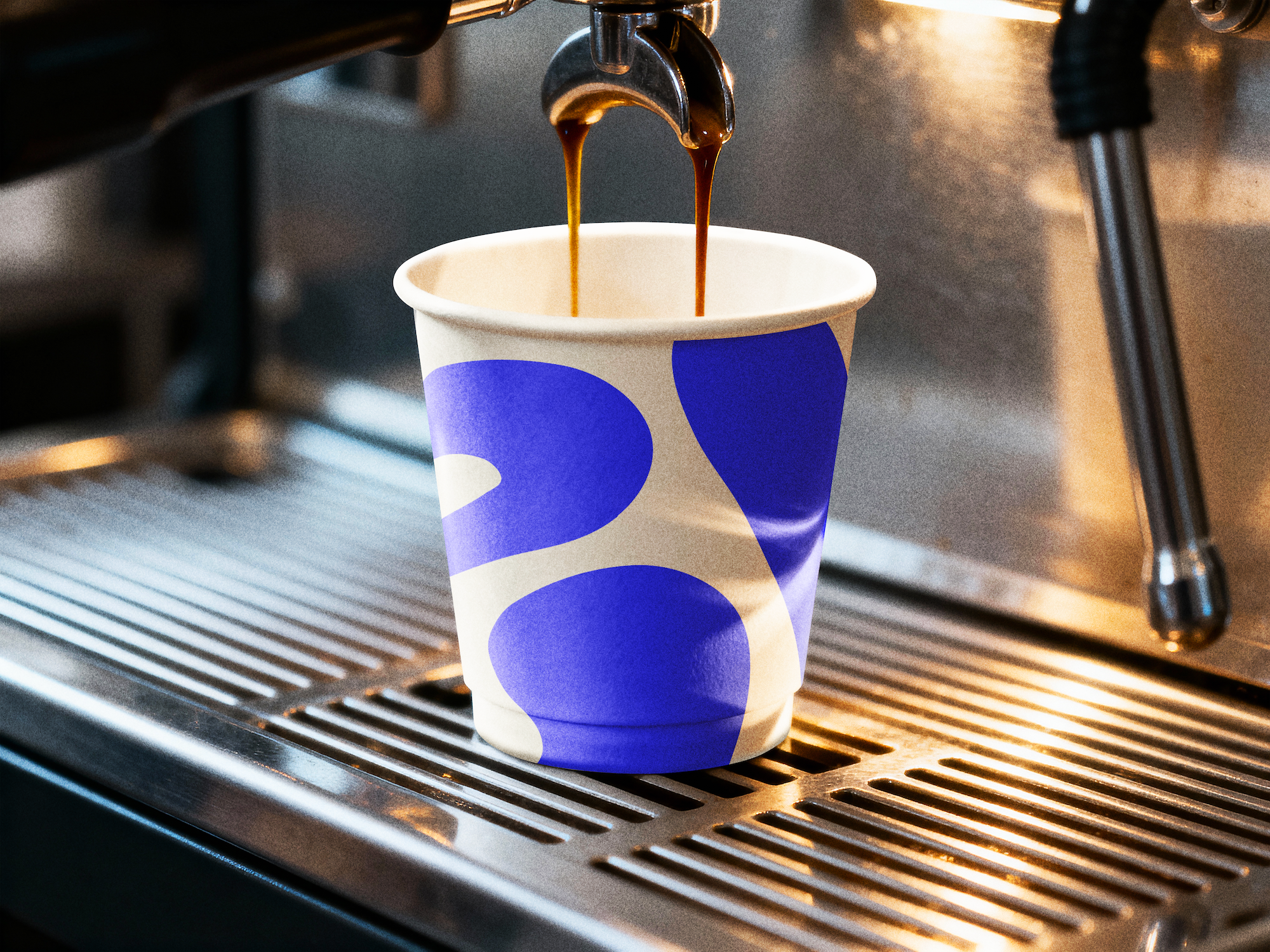 Pouring an espresso shot in Daise & Spill's mobile coffee truck