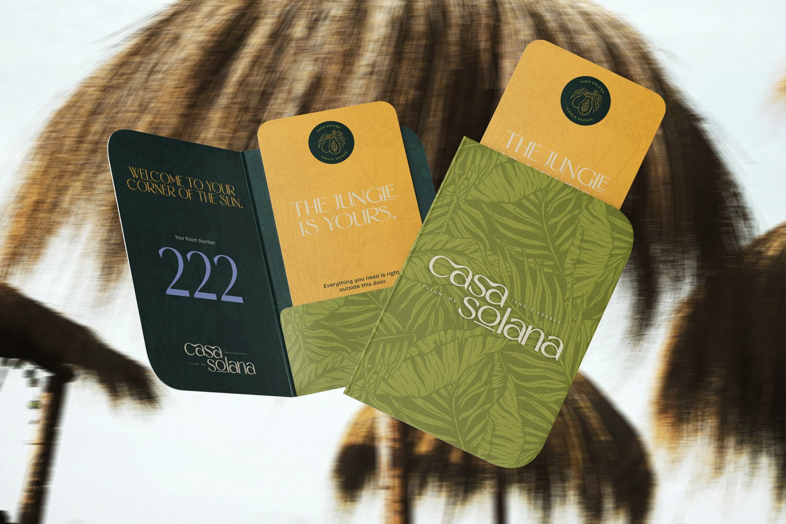 Casa Solana Hotel Room Card Design