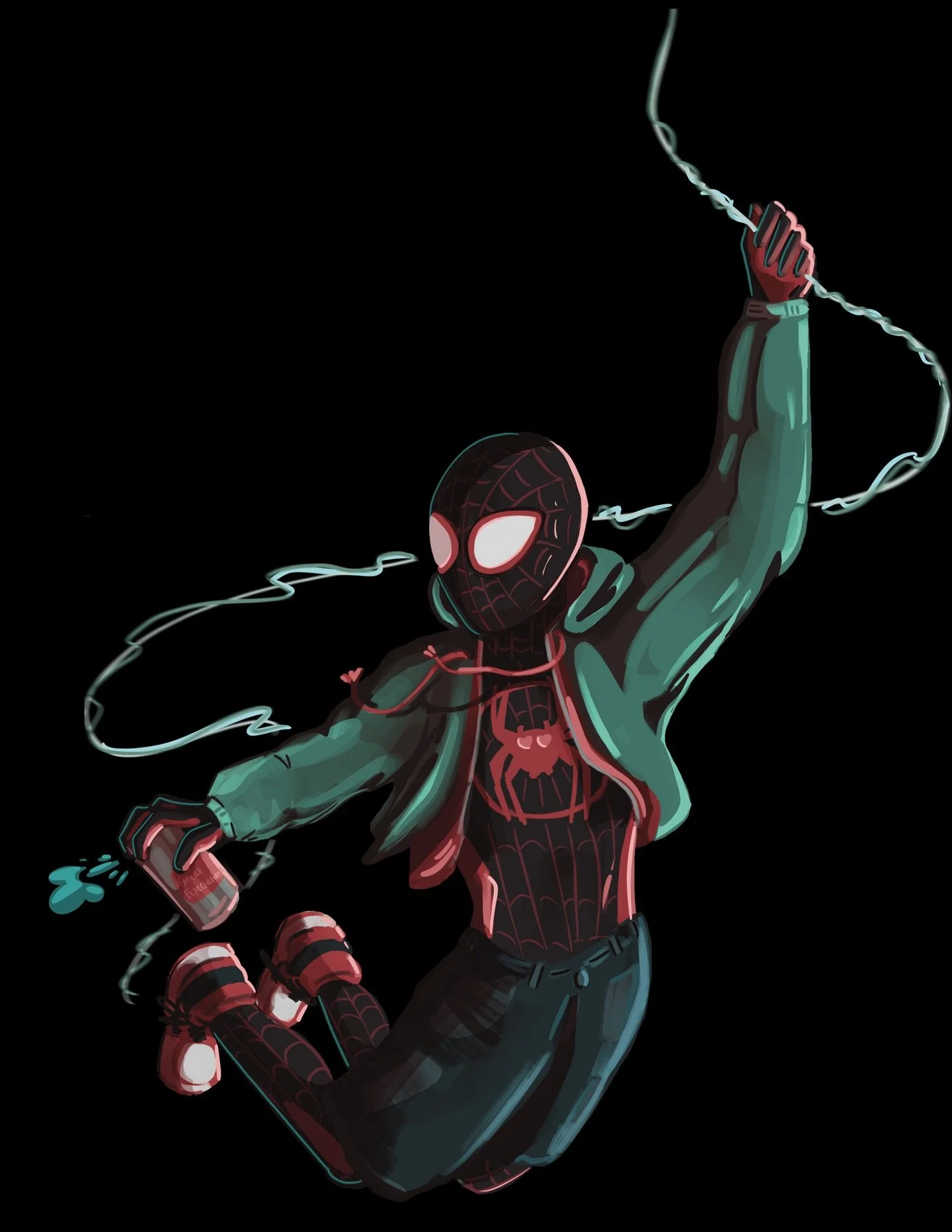 ❤️ 🕷️ 
Miles Morales sticker I made for my travel sketchbook
 🕷️ ❤️ 
With another idea on the last slide :)

#milesmoralesfanart #milesmoralessticker #spiderversefanart