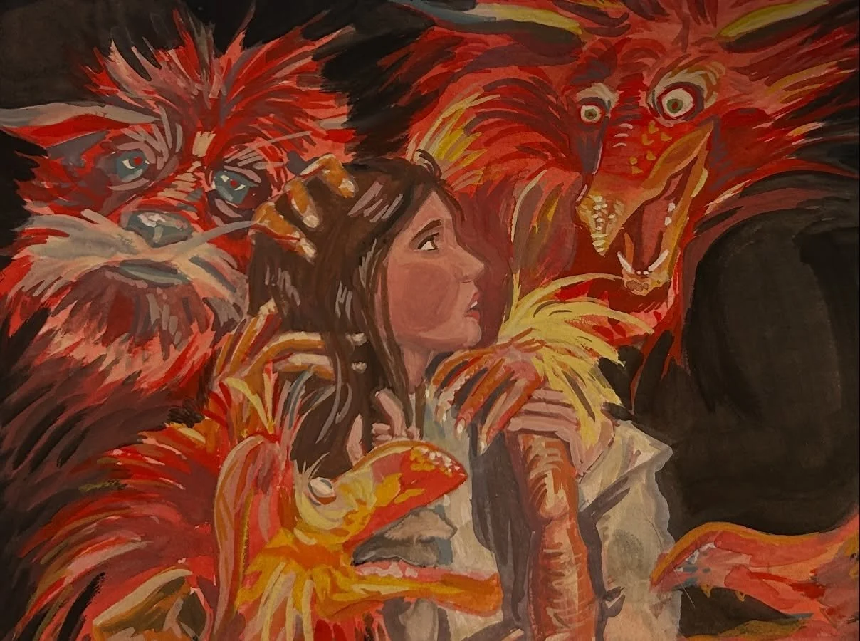 Gouache sketchbook piece of one of my favorite Labyrinth moments 👁️ 👁️ 

#labyrinthfanart #labyrinthart #gouachesketchbook #sarahlabyrinthfanart