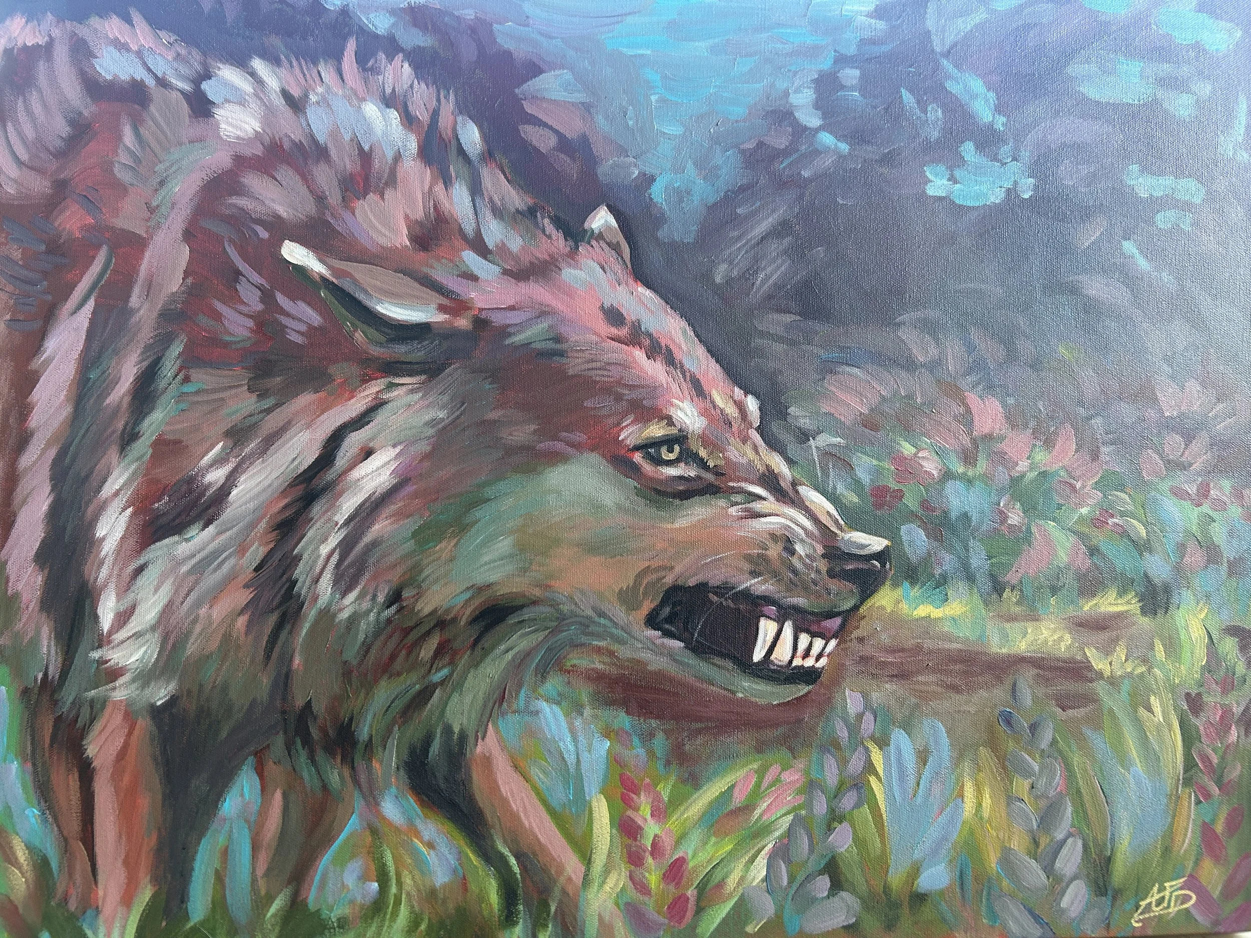 "I'll Bite"
Acrylic on canvas 
24" x 30"
2026