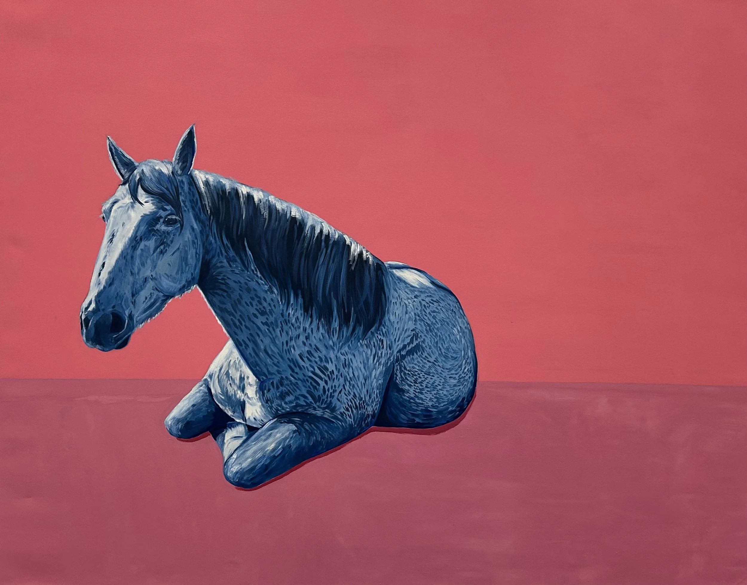 My Friend Bandit 
Oil and acrylic on canvas
5' 6" x 7'
2023