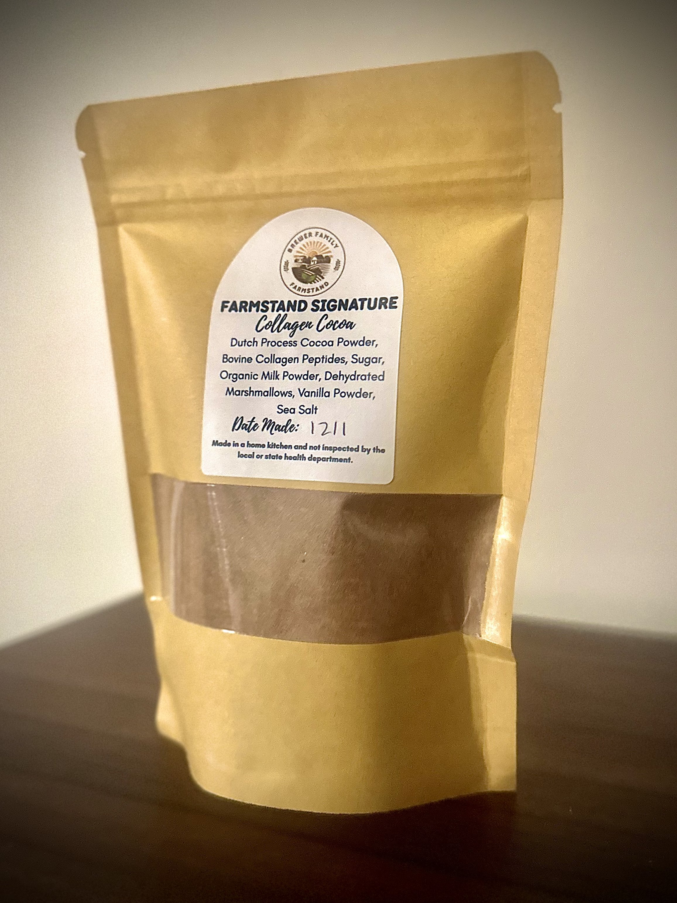 Farmstand Signature Collagen Cocoa (12 oz Bag)