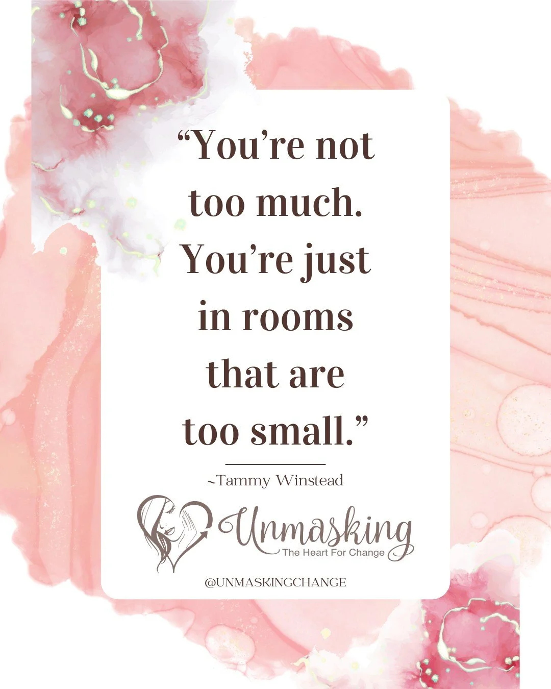 🫶🏼 I&rsquo;m finally unmasking the journey that rebuilt my confidence, helped me rediscover my voice, and set me on the path that led to the creation of this podcast.

If you&rsquo;ve ever felt &ldquo;too much,&rdquo;
not enough,
unqualified,
or un