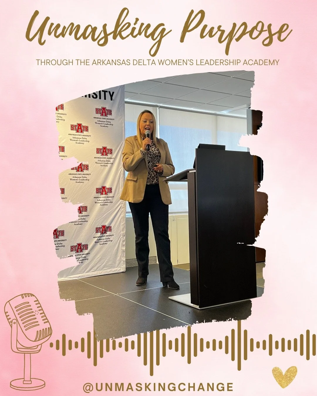 🎙️ MONDAY'S EPISODE...
This week, I'm unmasking a chapter of my life that reshaped me from the inside out.

In Monday's episode, Unmasking Purpose Through the Arkansas Delta Women's Leadership Academy,  I'm sharing the story behind one of the most t