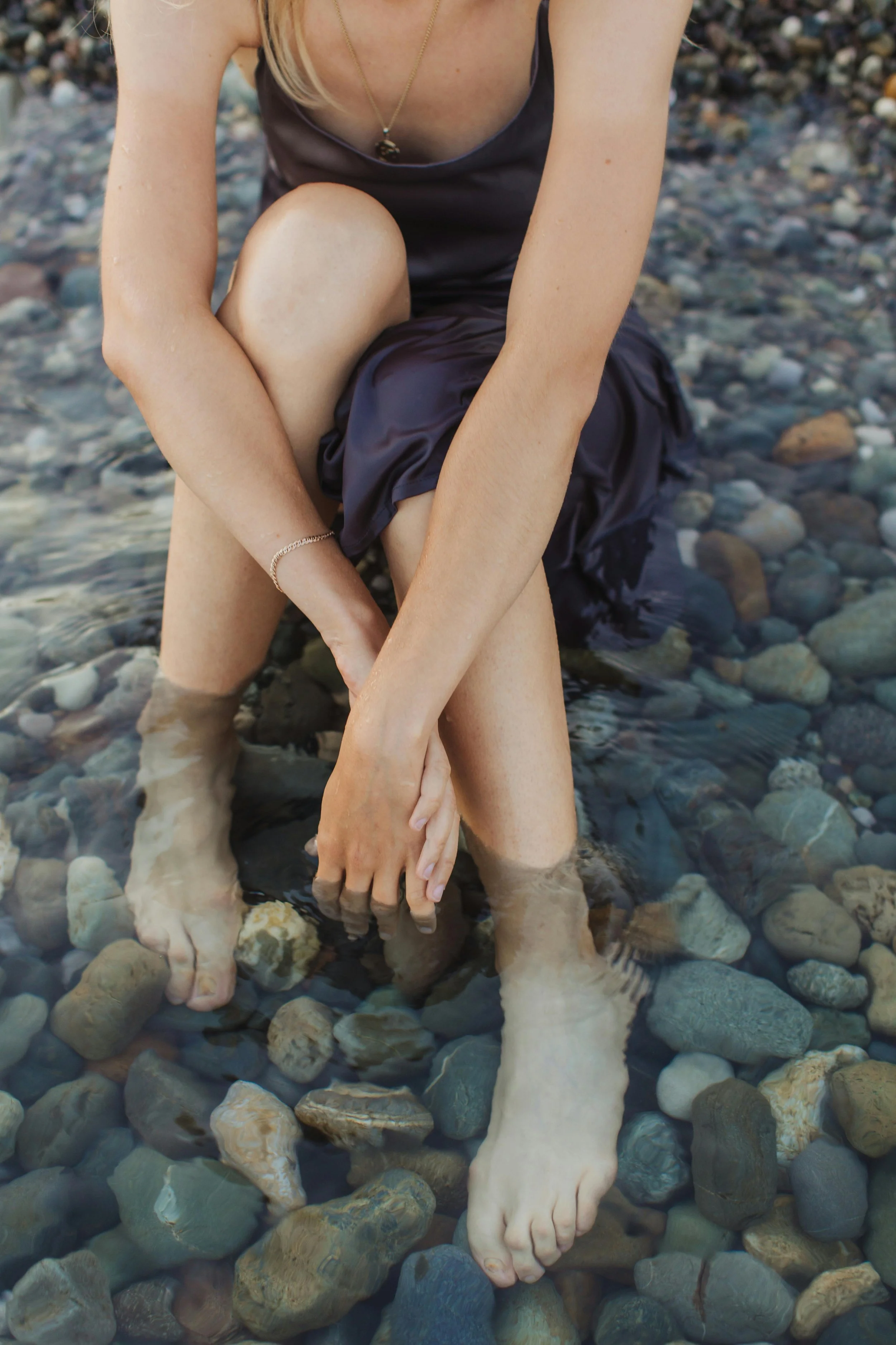 Woman enjoying a peaceful moment during a women's wellness retreat in Texas.