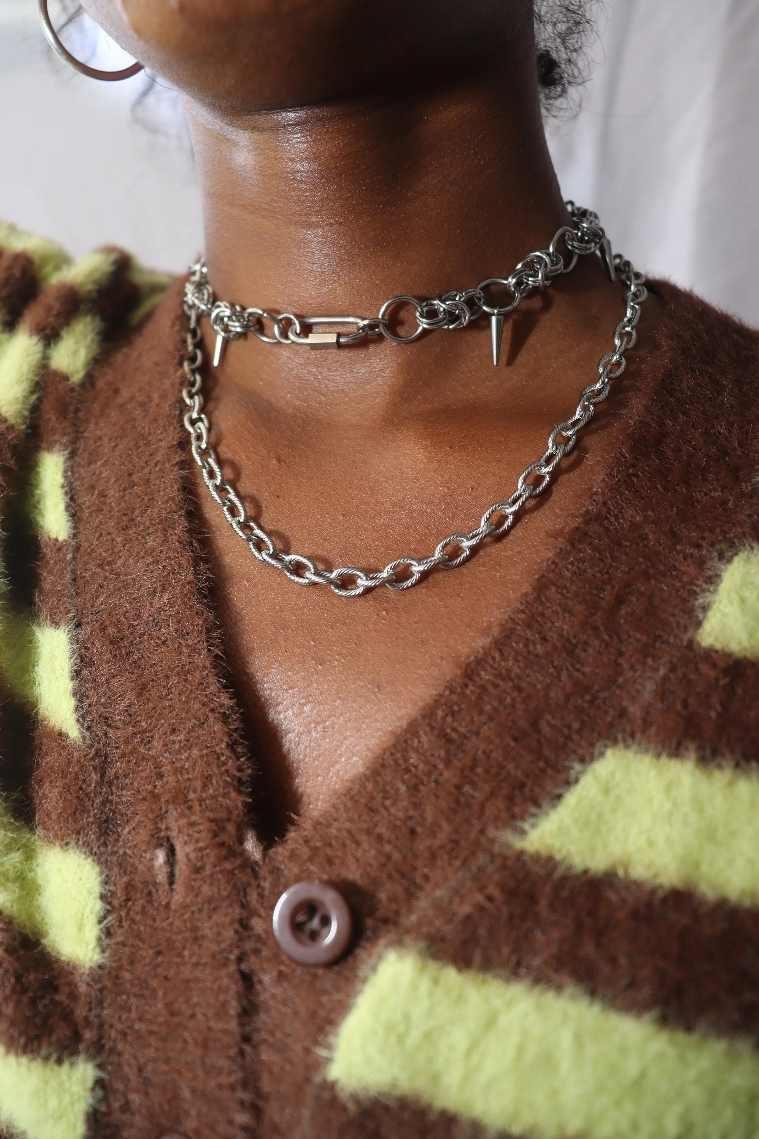 Byzantine spike pendant chocker