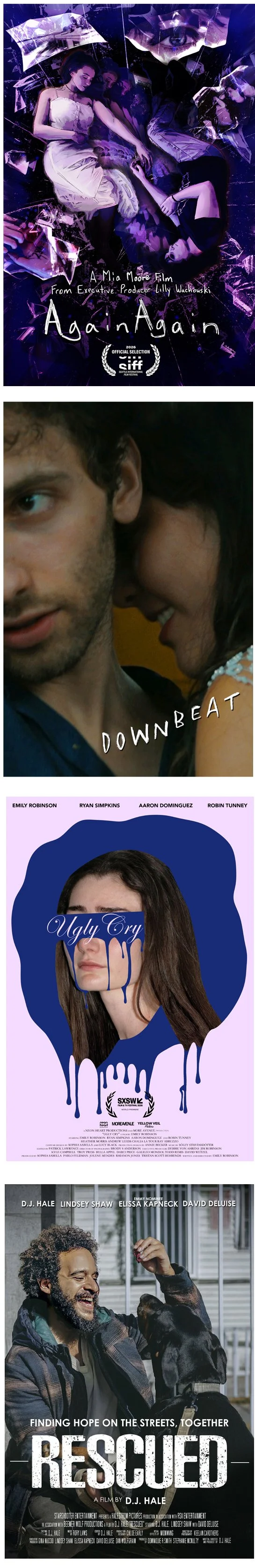 Four film posters