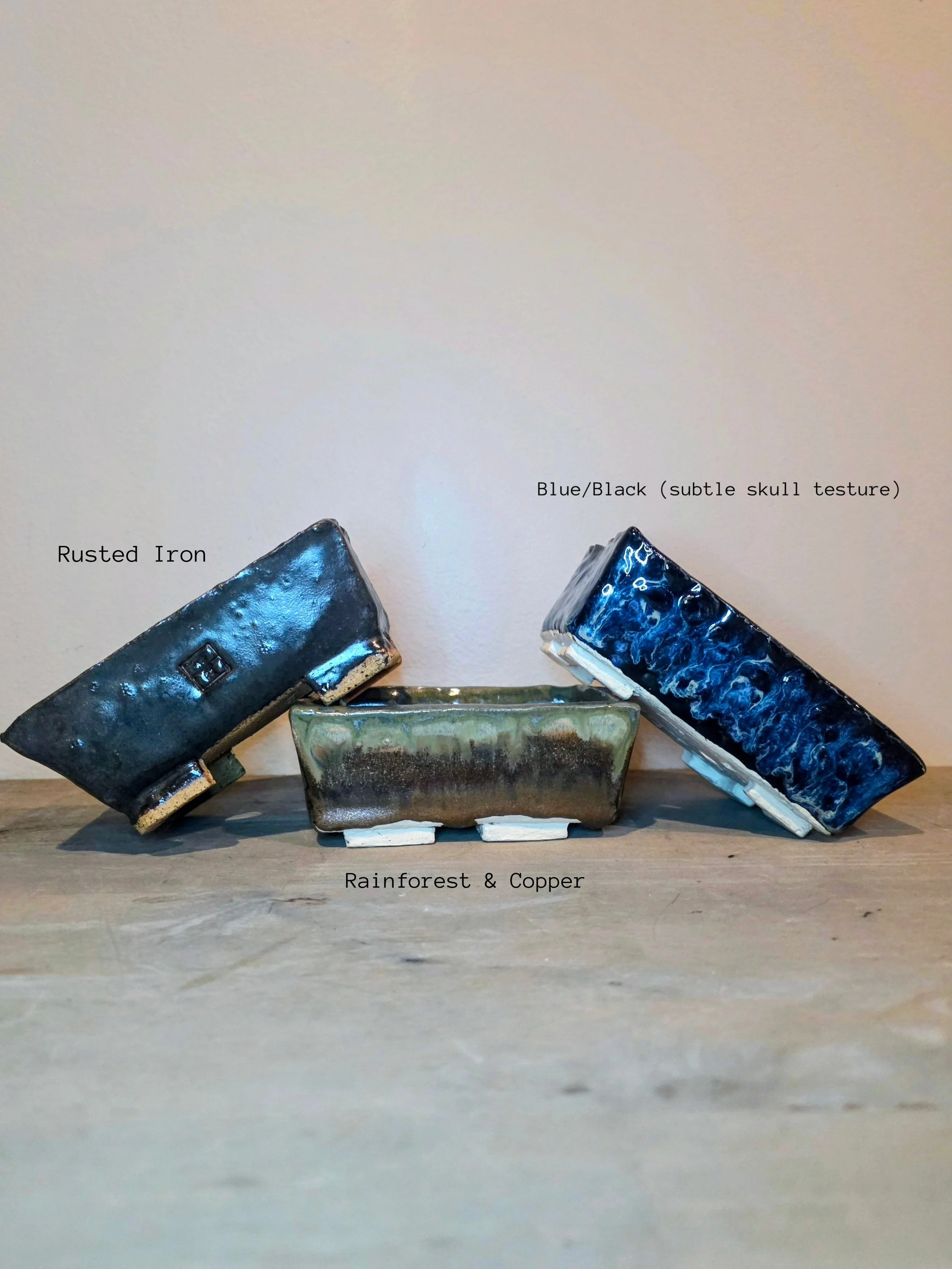 Rectangle Shohin Pots (price per piece)