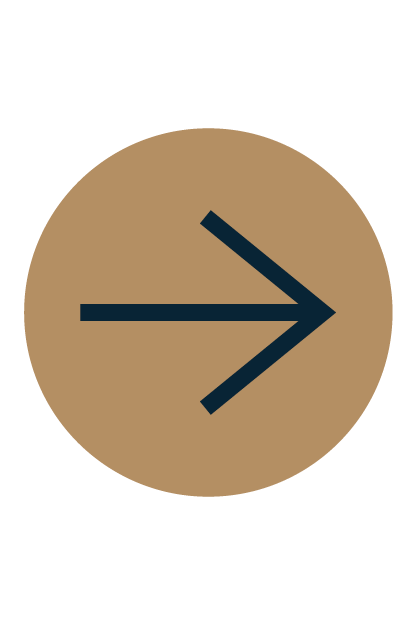 Arrow pointing to the right inside a brown circle.