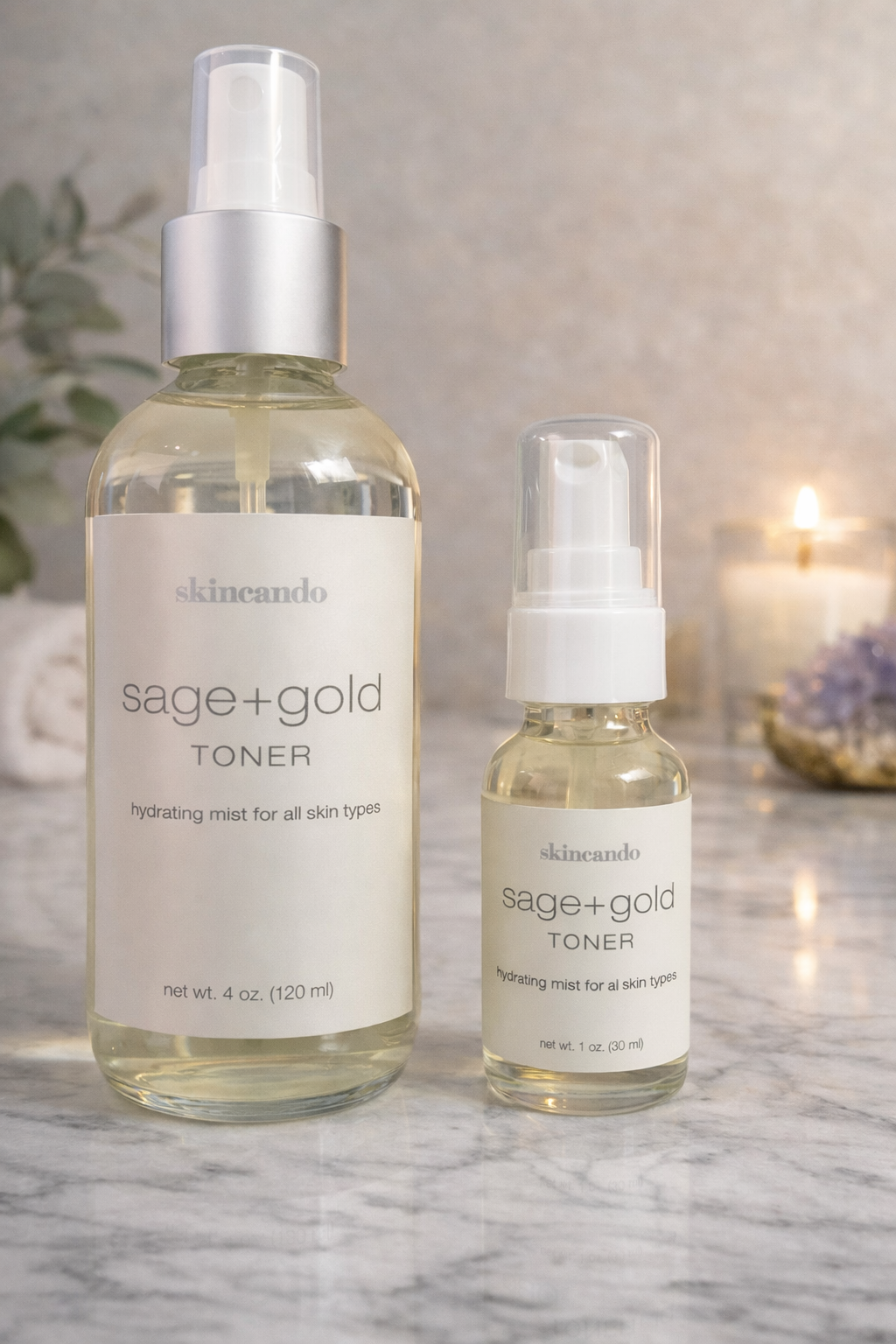 Sage Gold Toner (1oz) w/ Spritzer