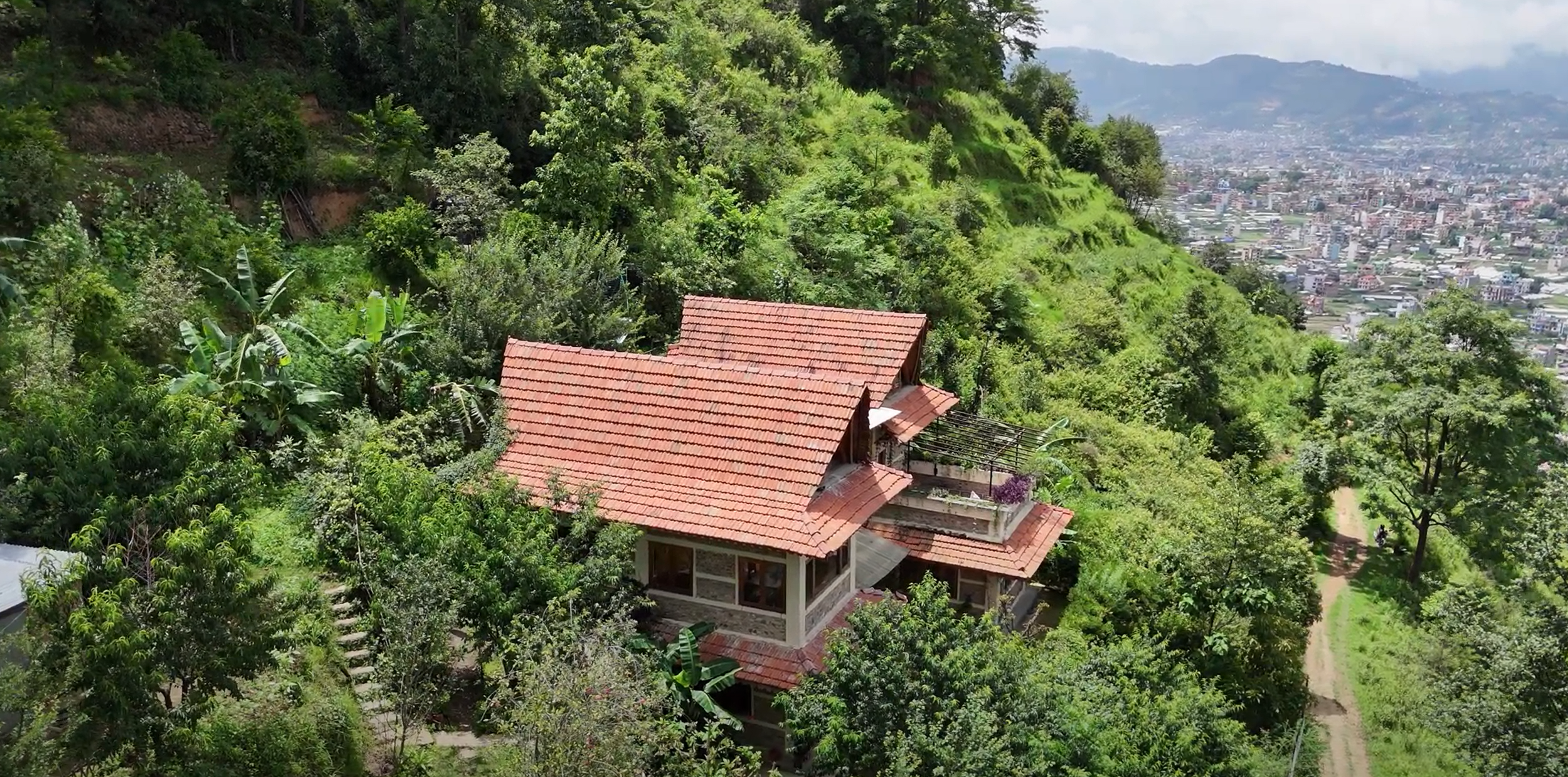 Food forest abundance at NEO Farm Retreat Kathmandu