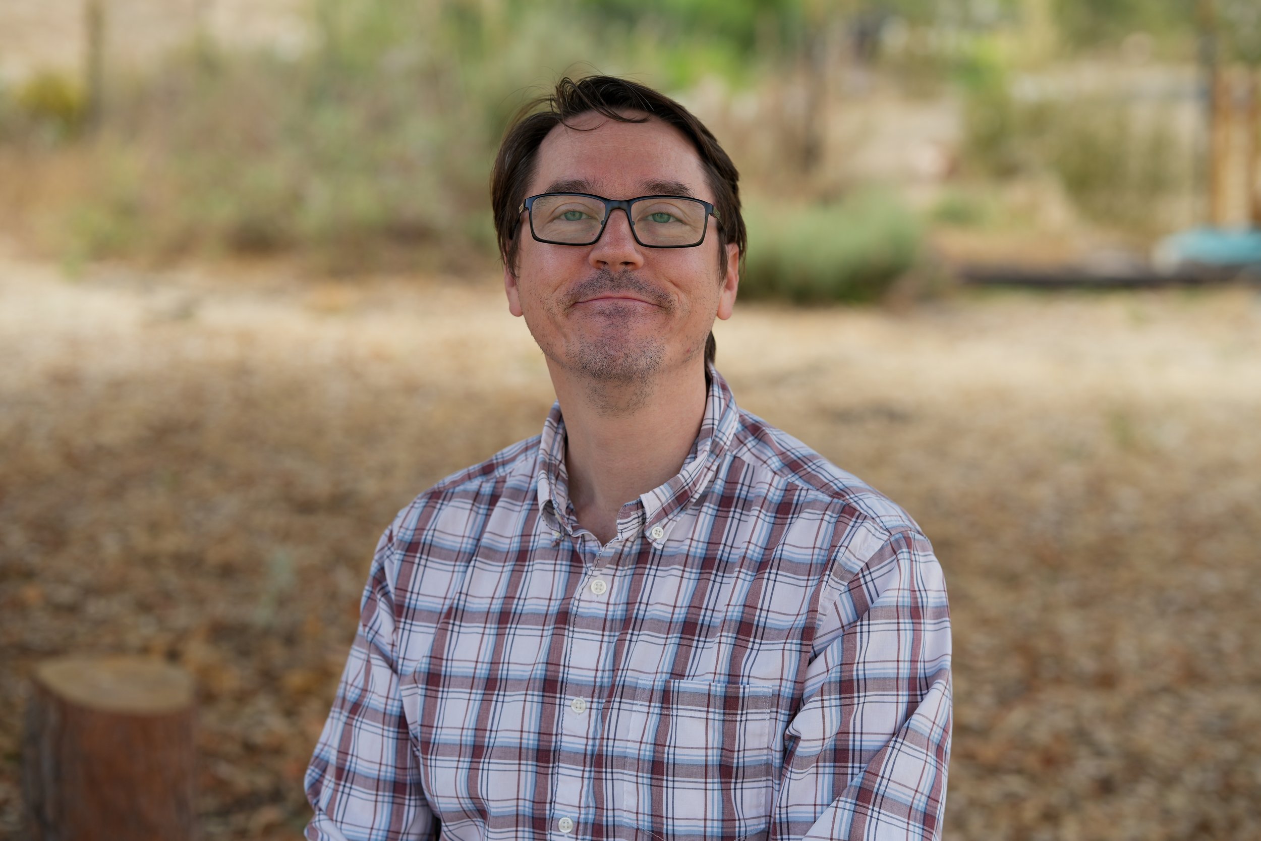 Professor Brown at the California Conservation Corps Community Garden in Southern California.