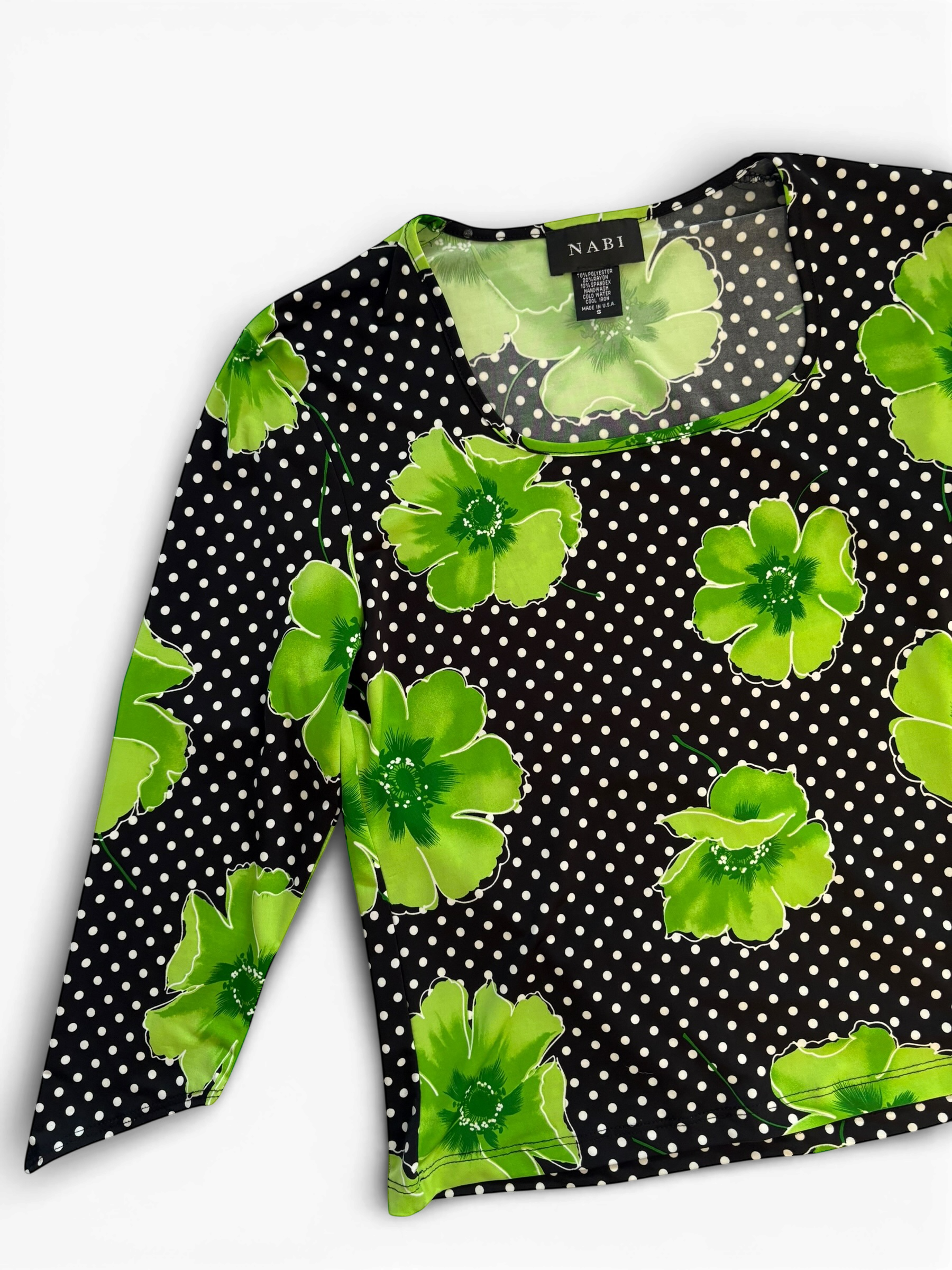 Cute polka dot floral top