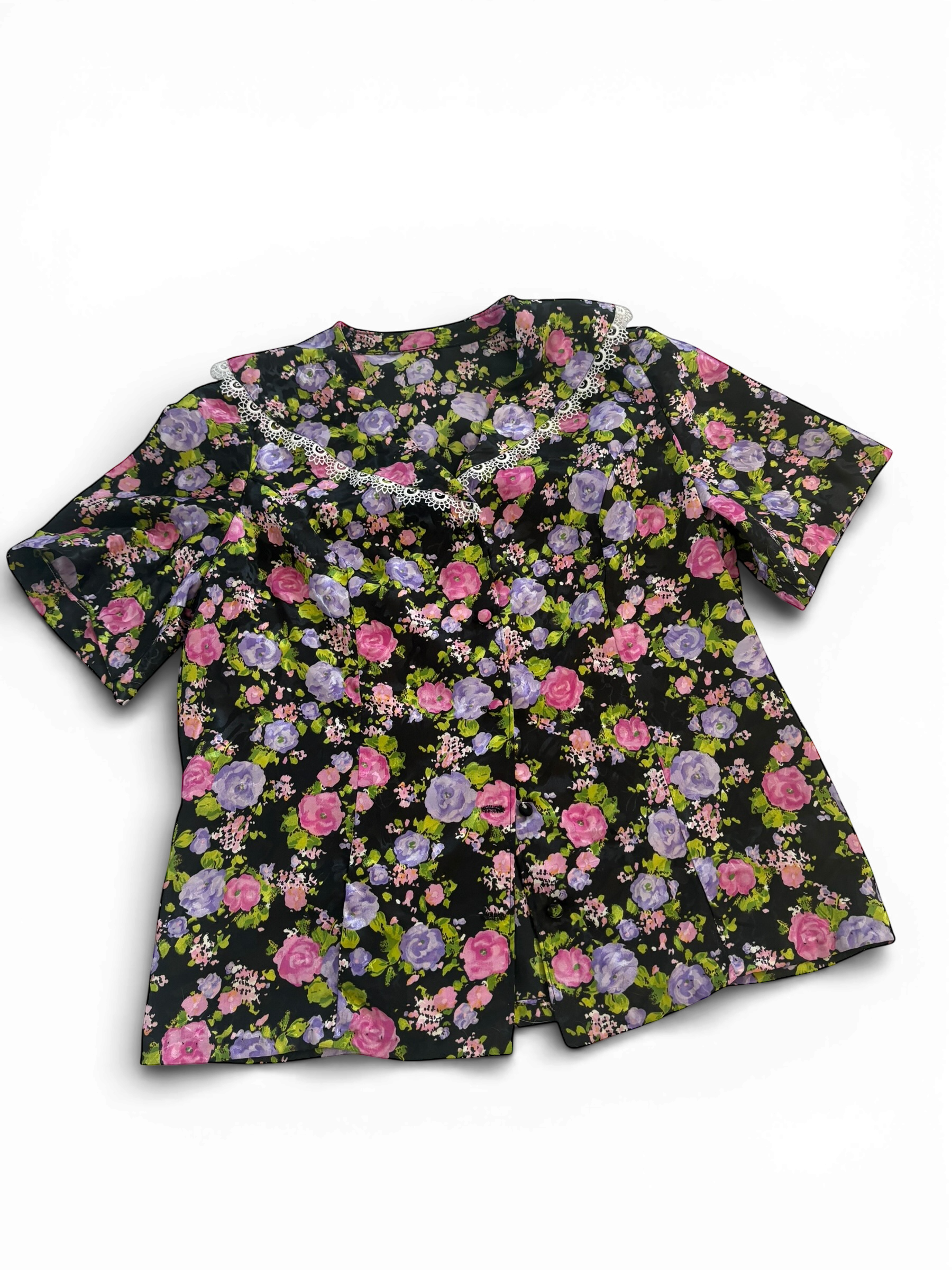 Hand sewn floral shirt