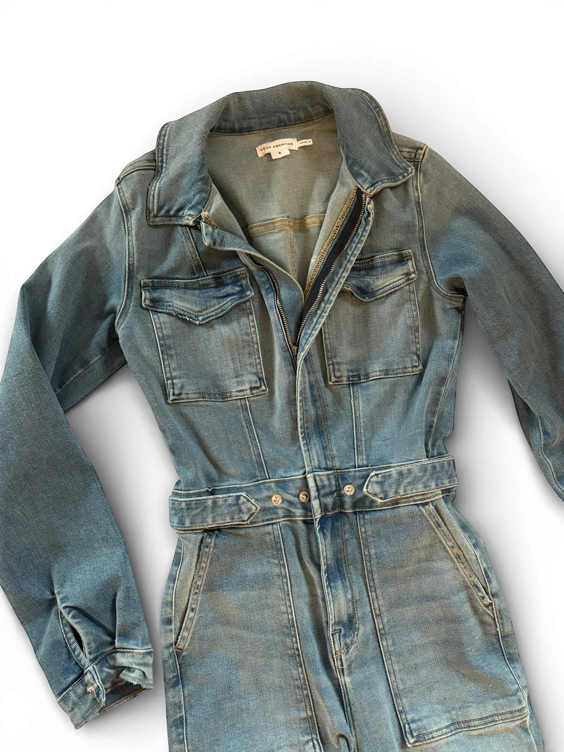 Good American Denim Jumpsuit