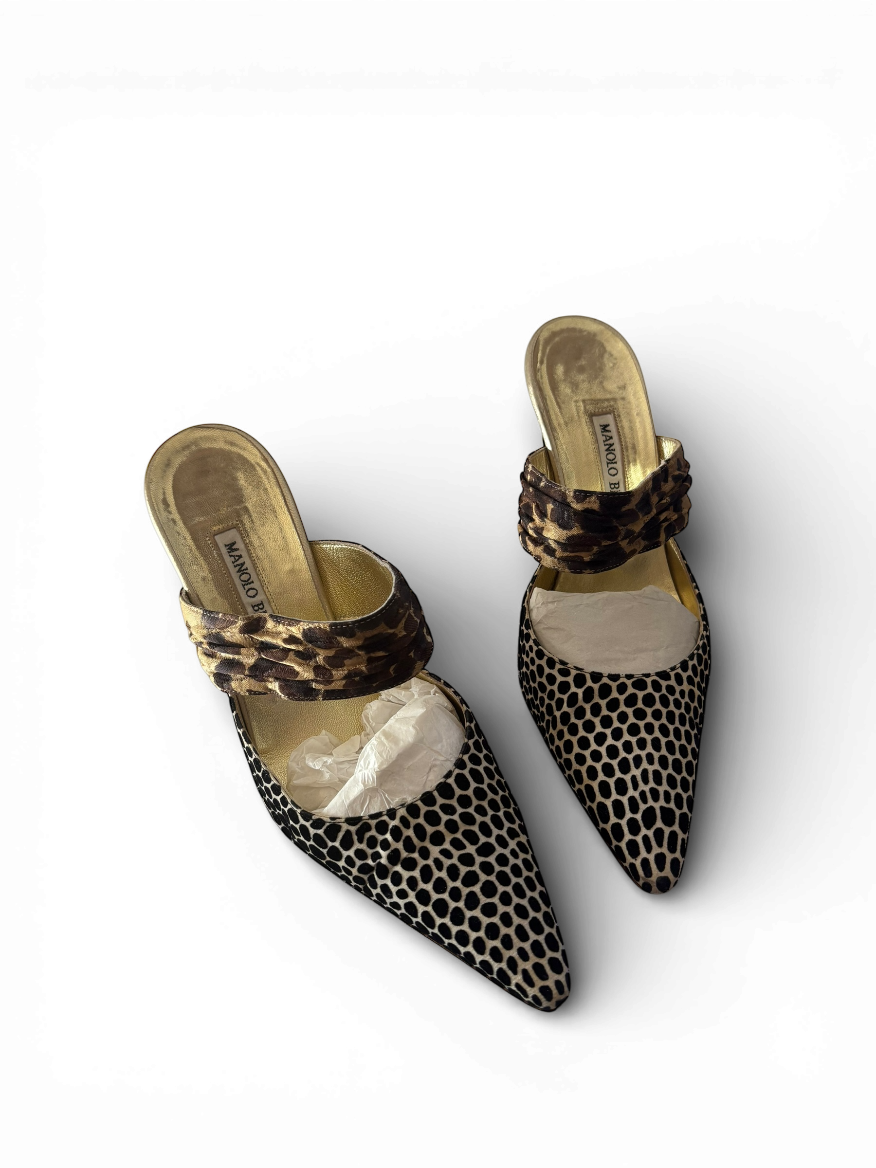 Manolo Blahnik Animal Print vintage heels