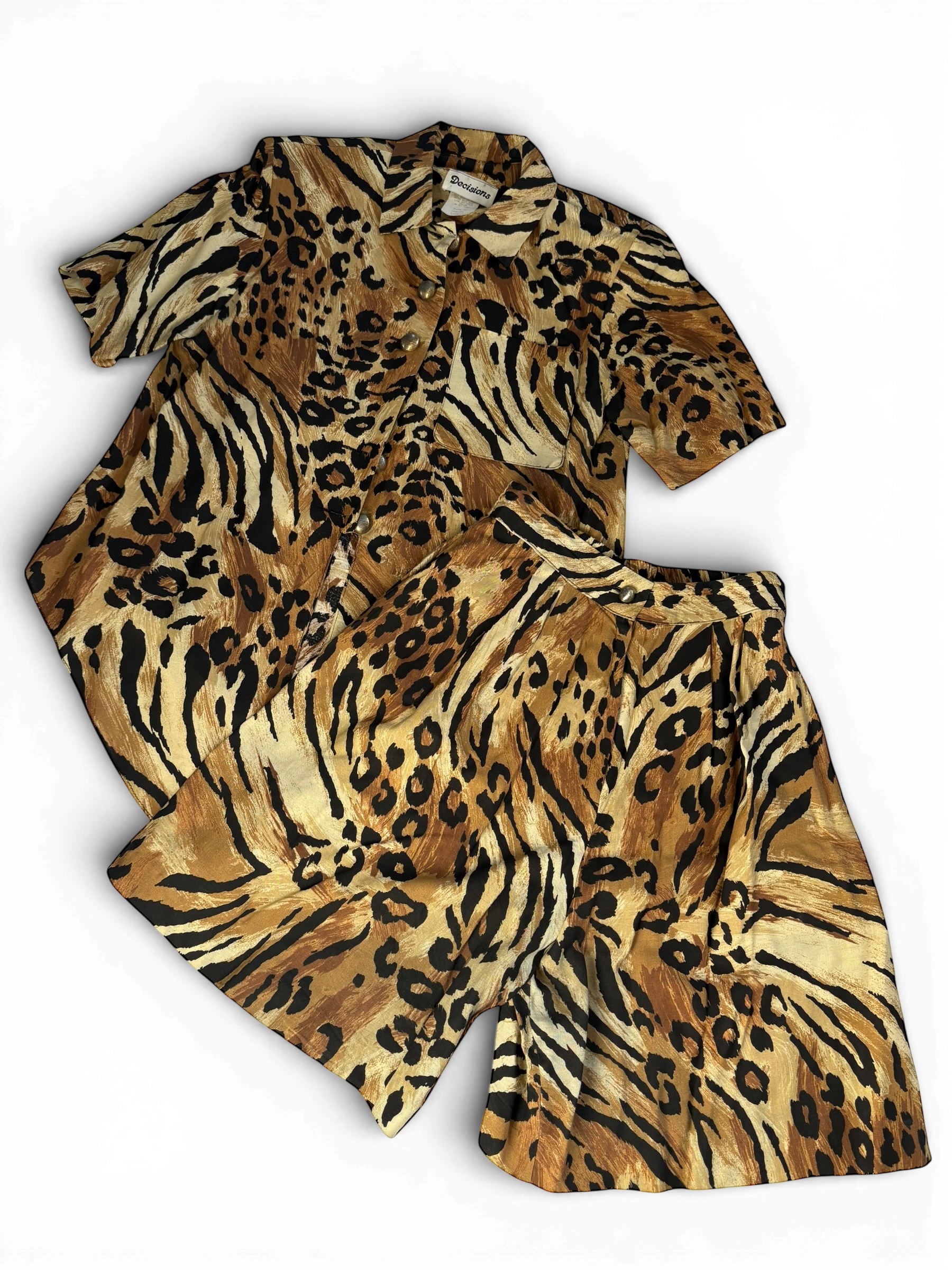 Decisions Leopard Vintage 2 piece set
