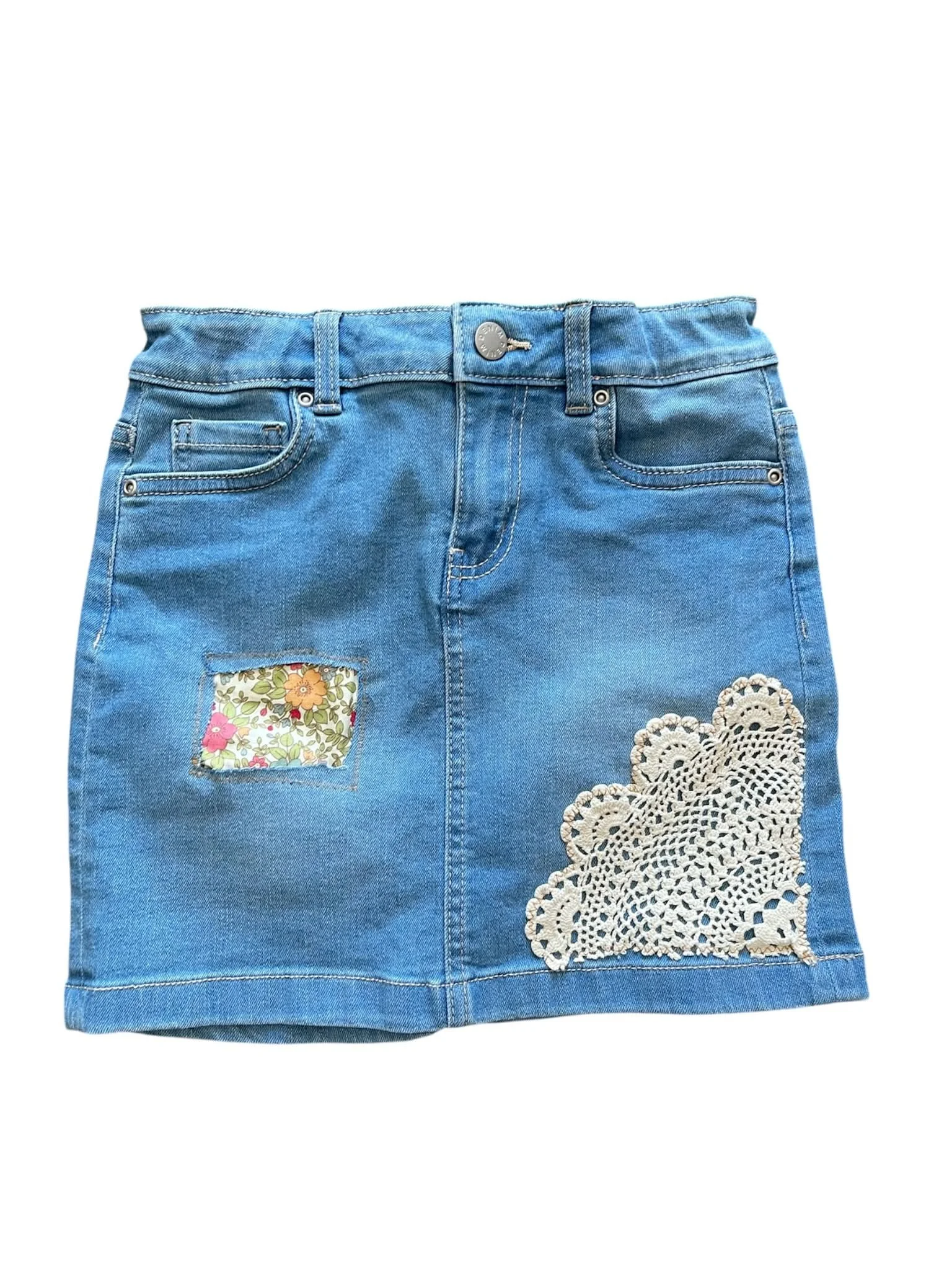 Denim Delight - Kids' Upcycled Skirt