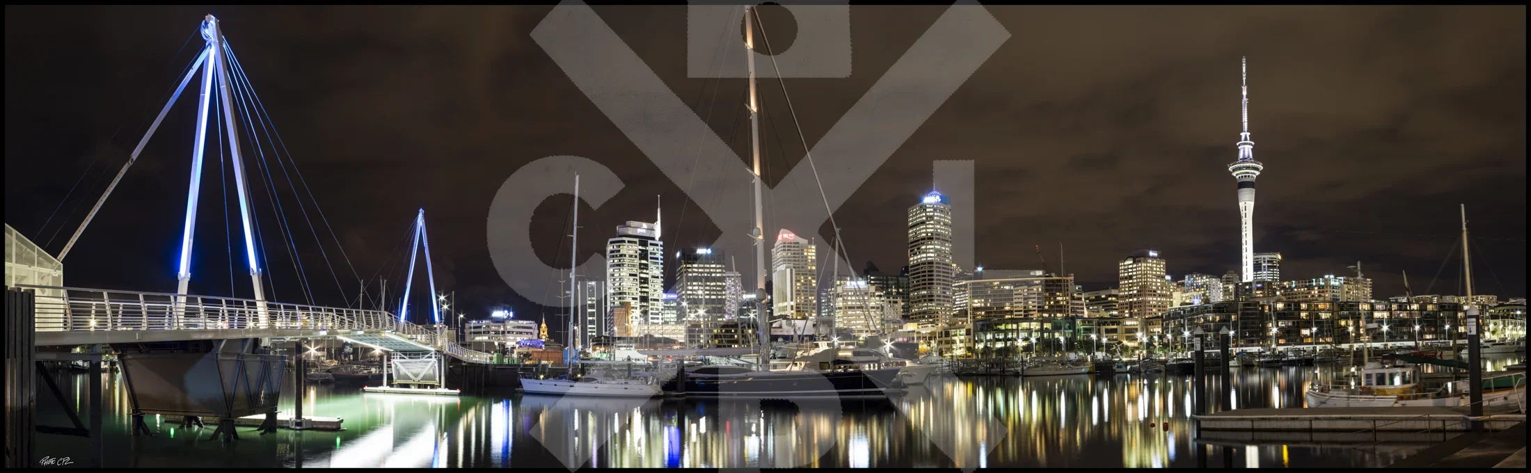 Te Wero Bridge and Auckland