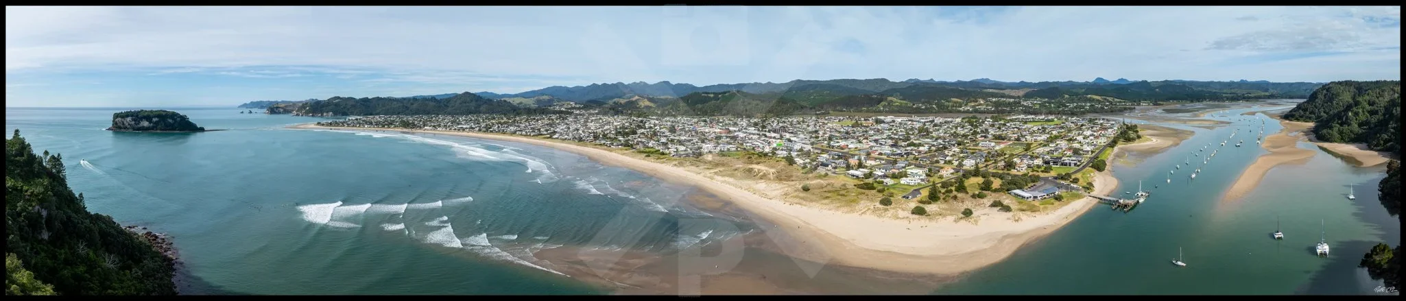 Whangamata Bar Pano