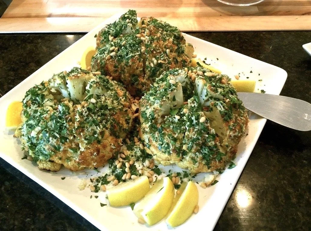 Roasted Cauliflower &amp; Chimichurri Sauce